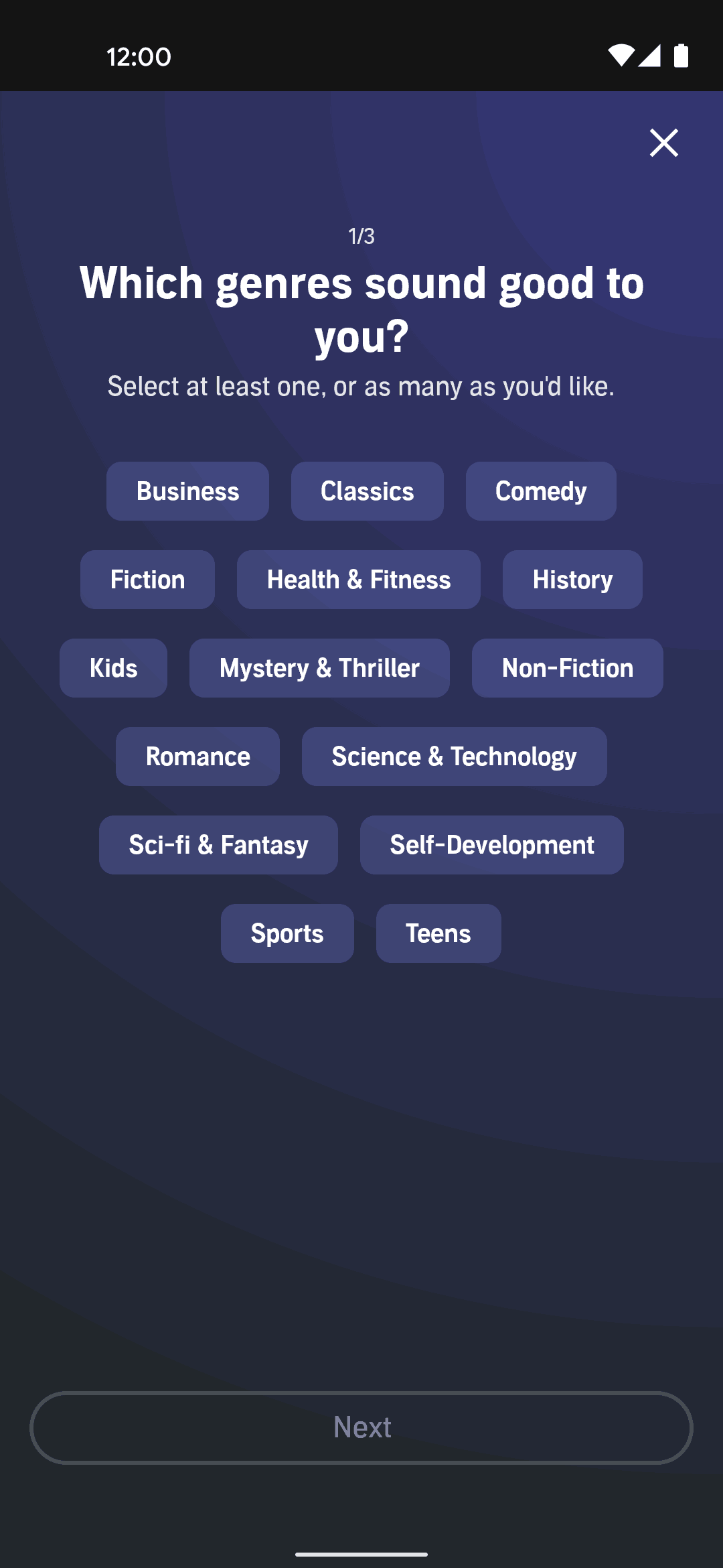 Audible Android Entertainment interface screenshot 22