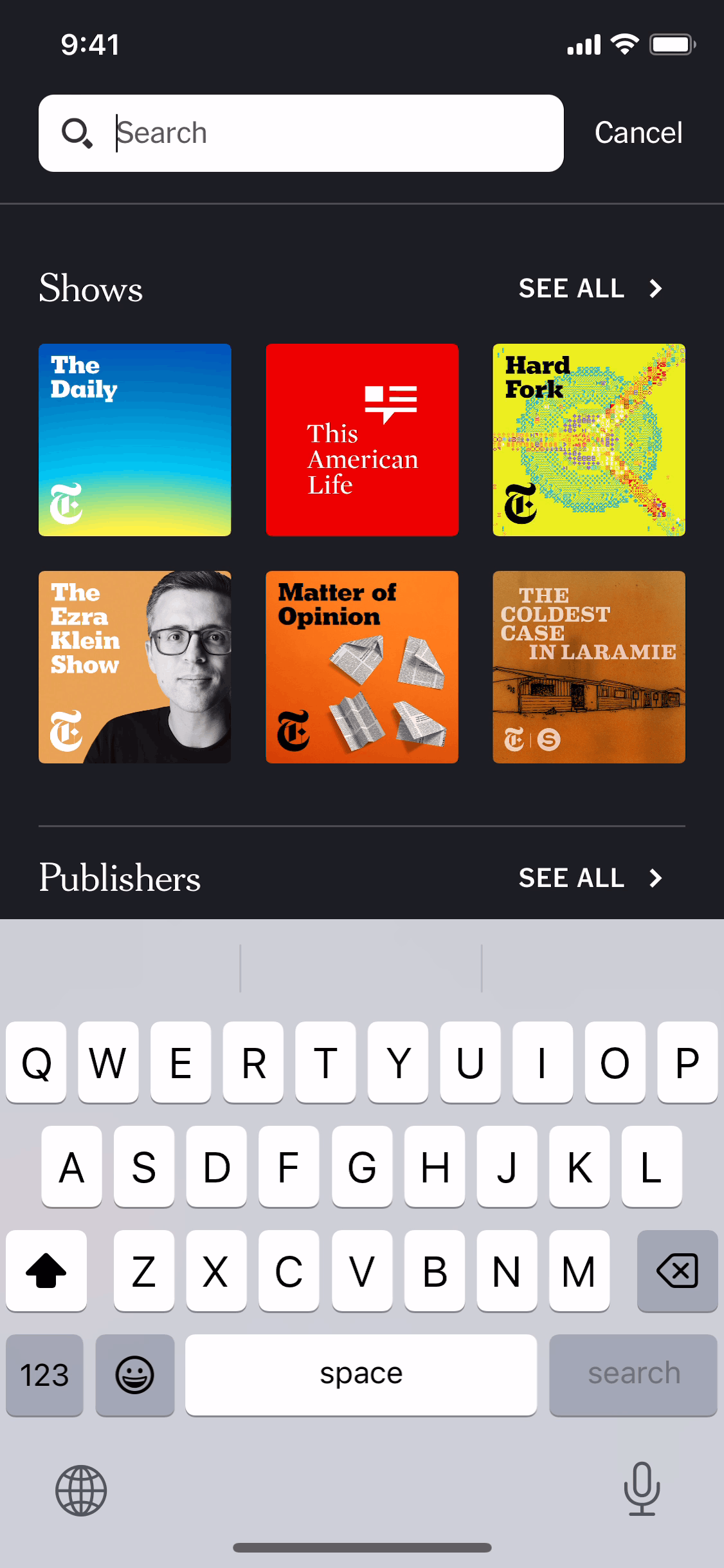 NYT Audio iOS Music & Audio interface screenshot 15