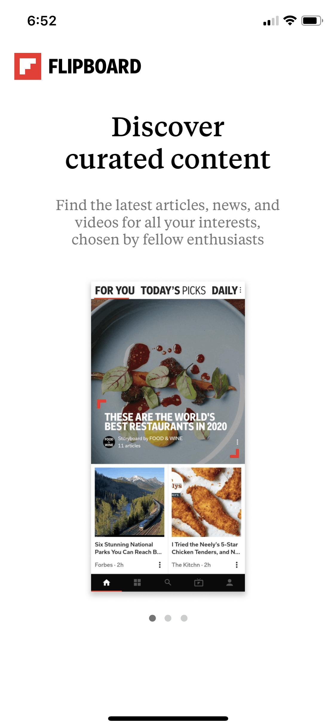 Flipboard iOS News interface screenshot 4
