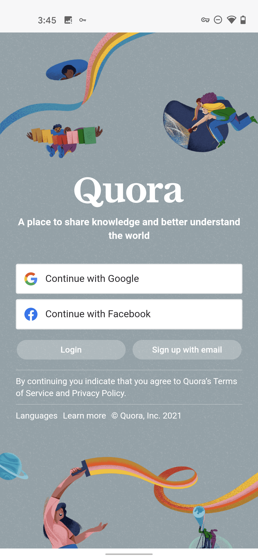 Quora Android News interface screenshot 2