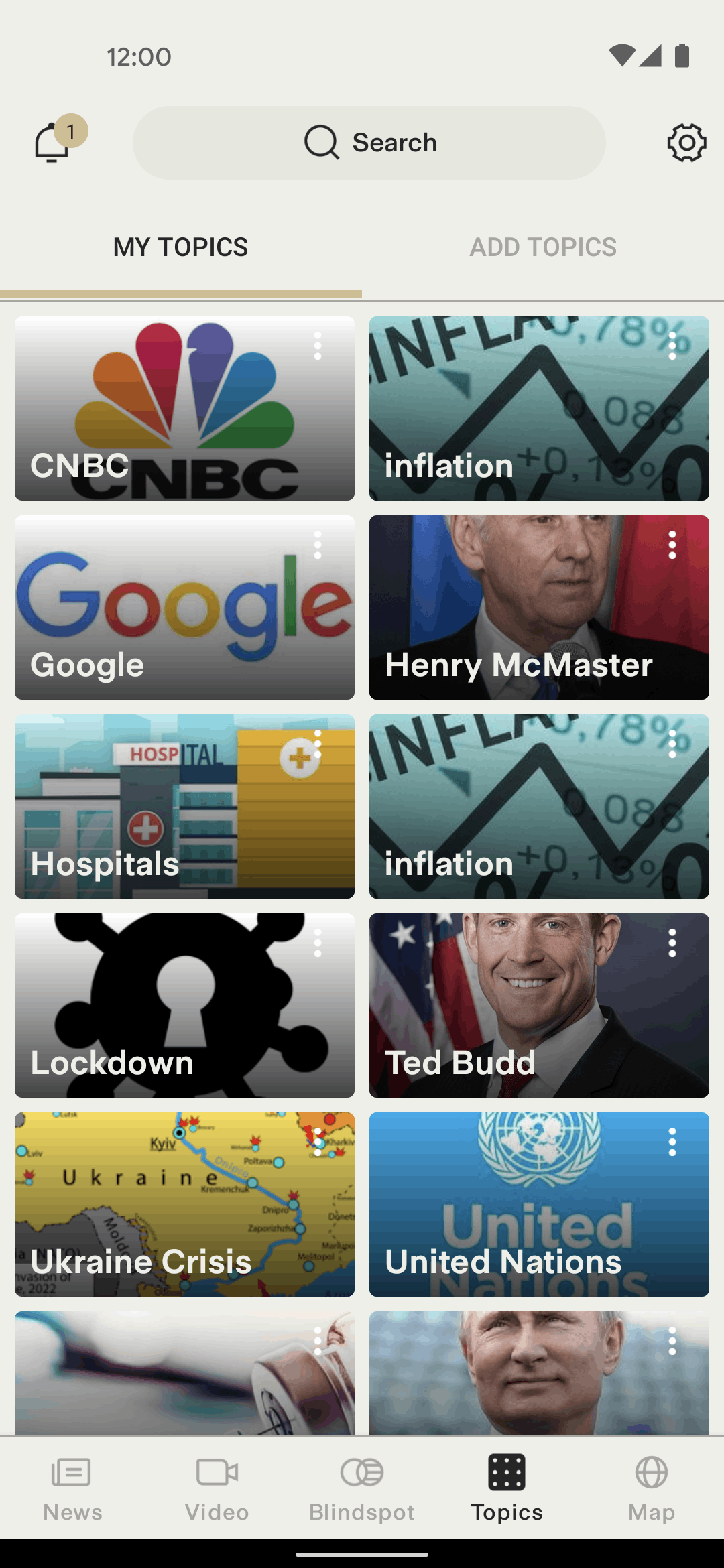 Ground News Android News interface screenshot 3