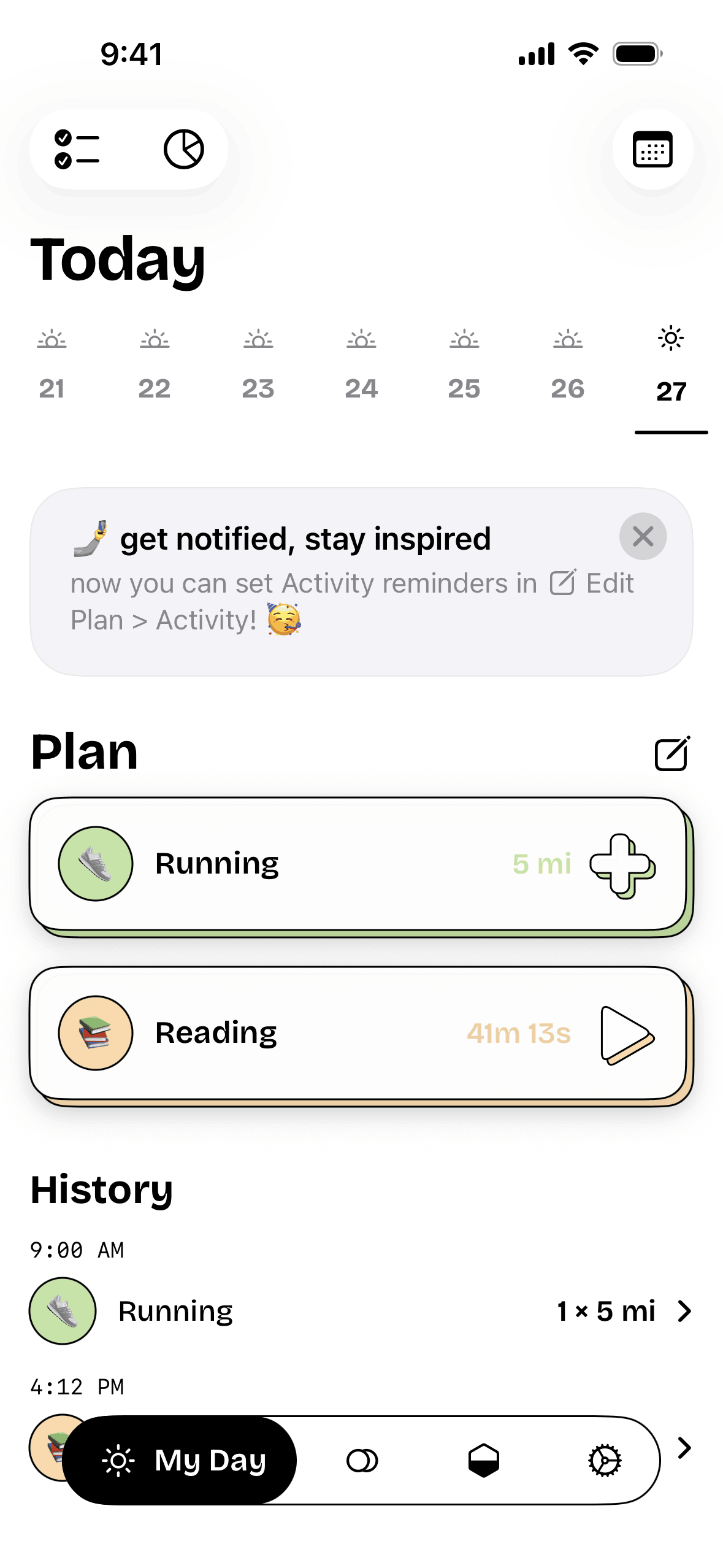 timespent iOS Productivity interface screenshot 1