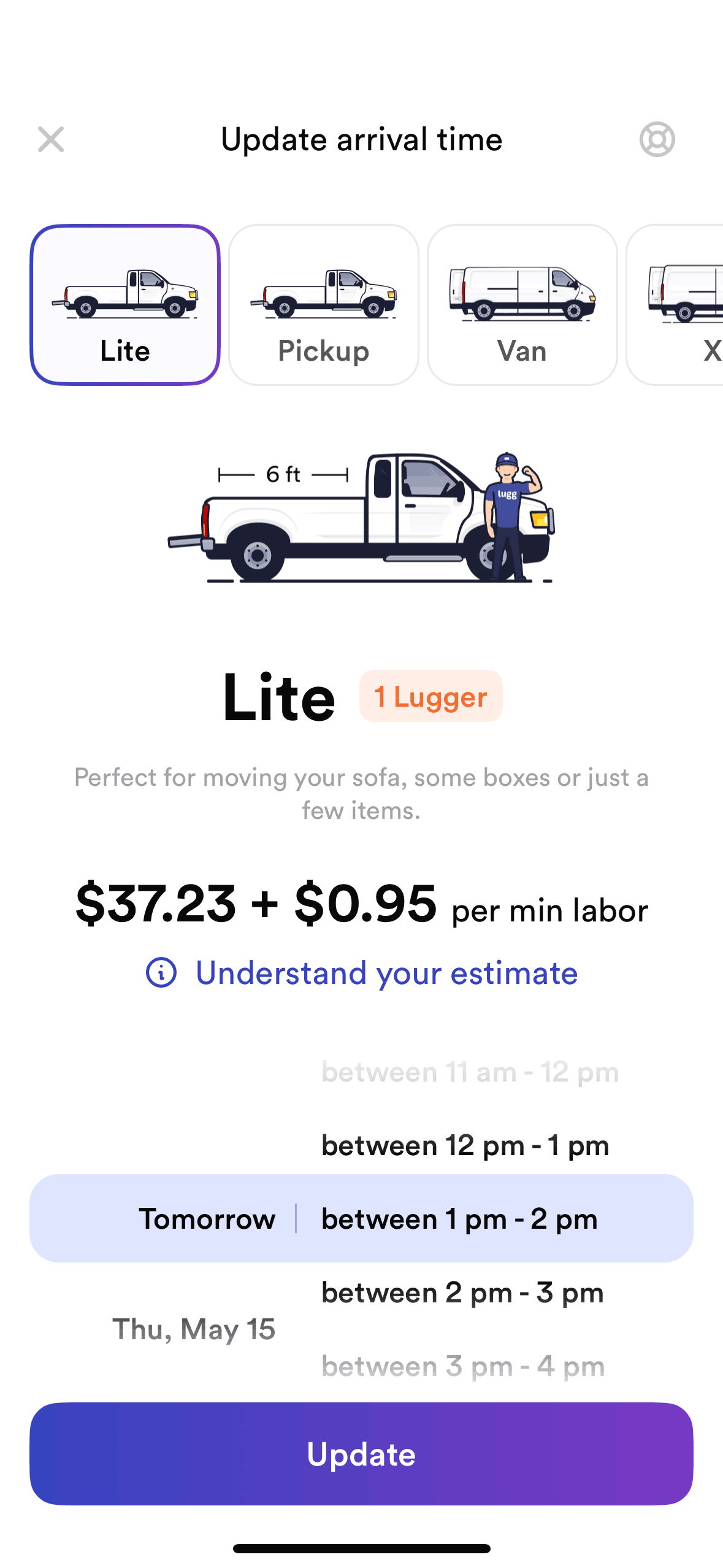 Lugg iOS Lifestyle interface screenshot 11