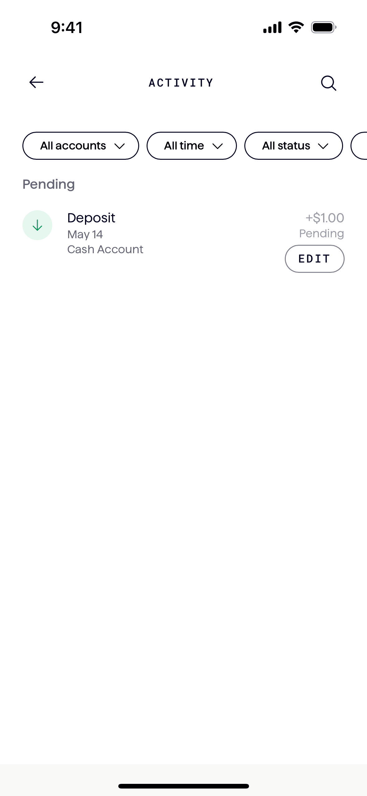 Origin iOS Finance interface screenshot 17