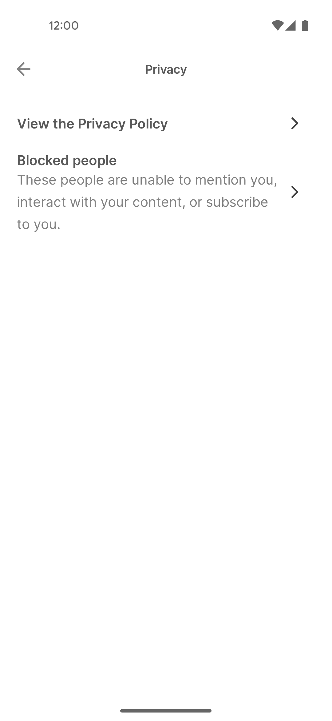 Substack Android News interface screenshot 19