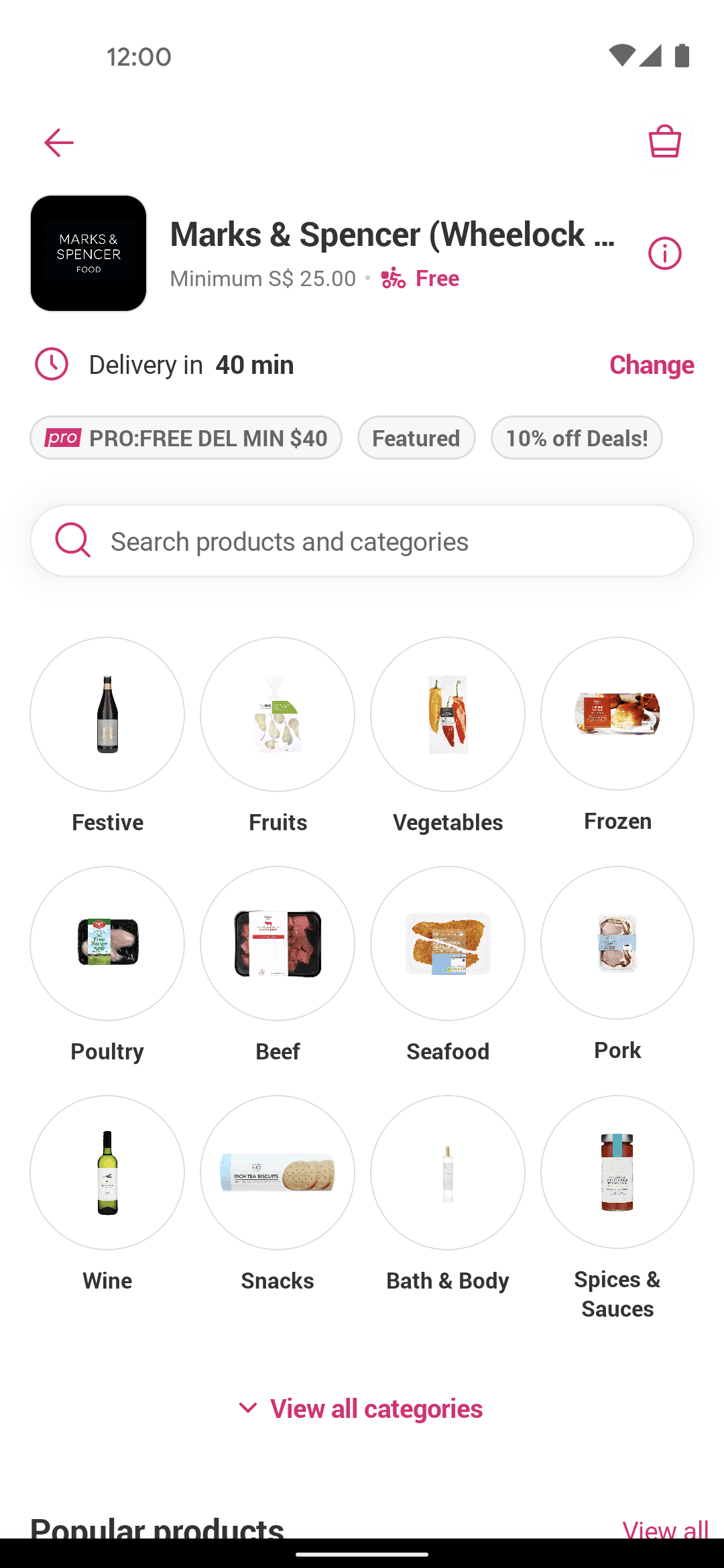 foodpanda Android Food & Drink interface screenshot 15