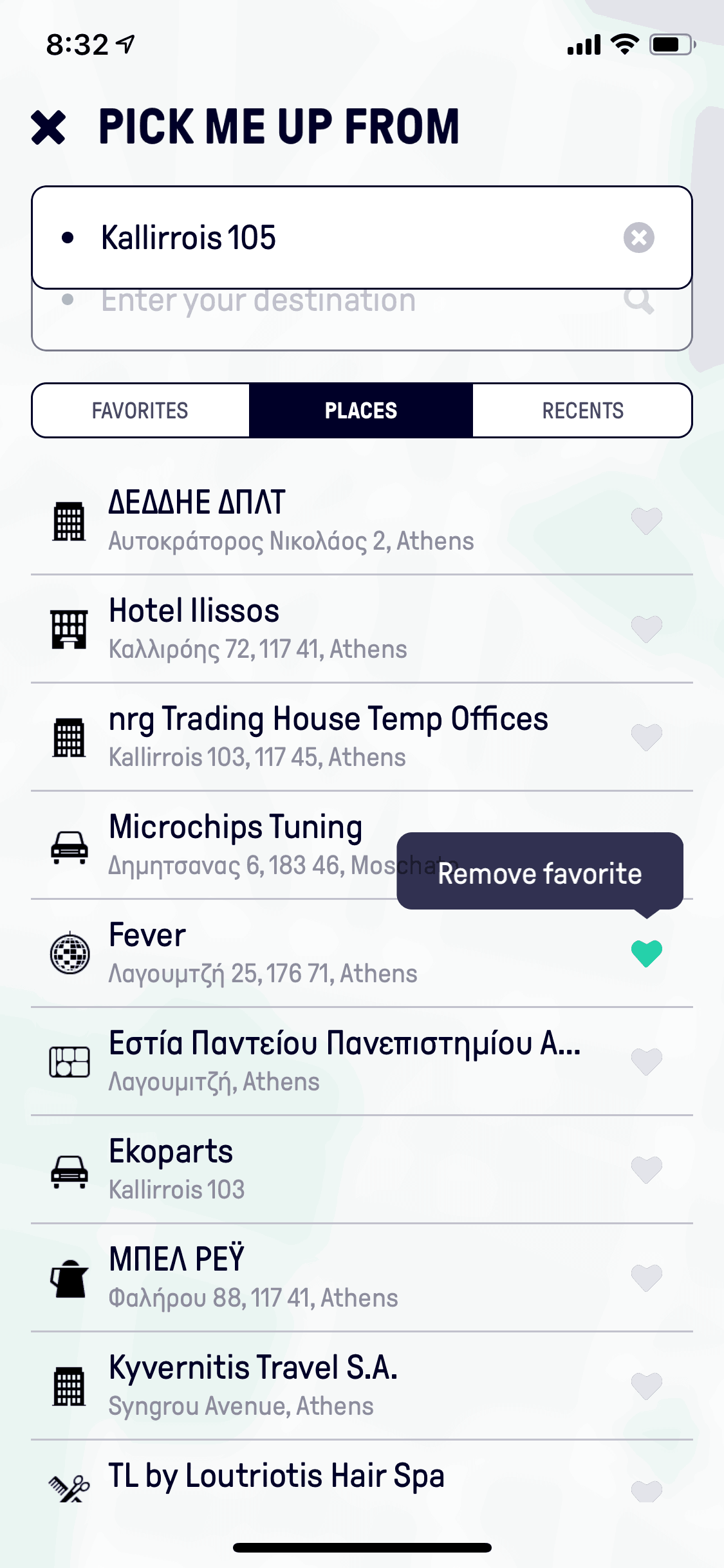 Beat Passenger iOS Maps & Navigation interface screenshot 3
