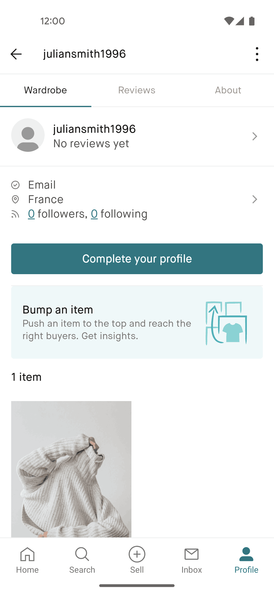Vinted Android Shopping interface screenshot 23