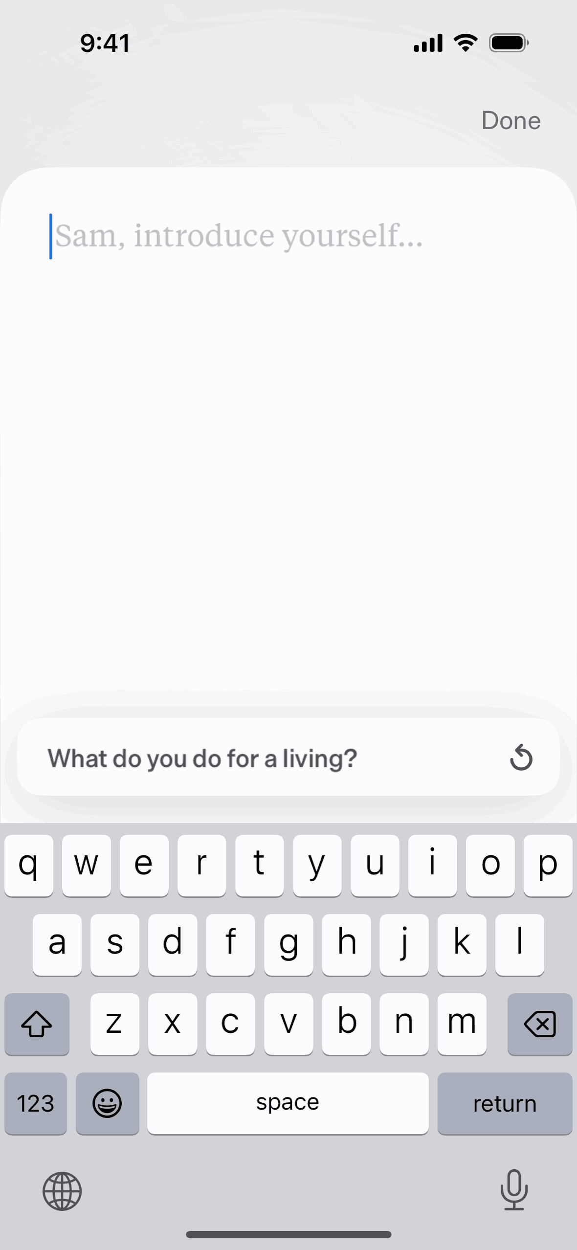 Dot iOS AI interface screenshot 5