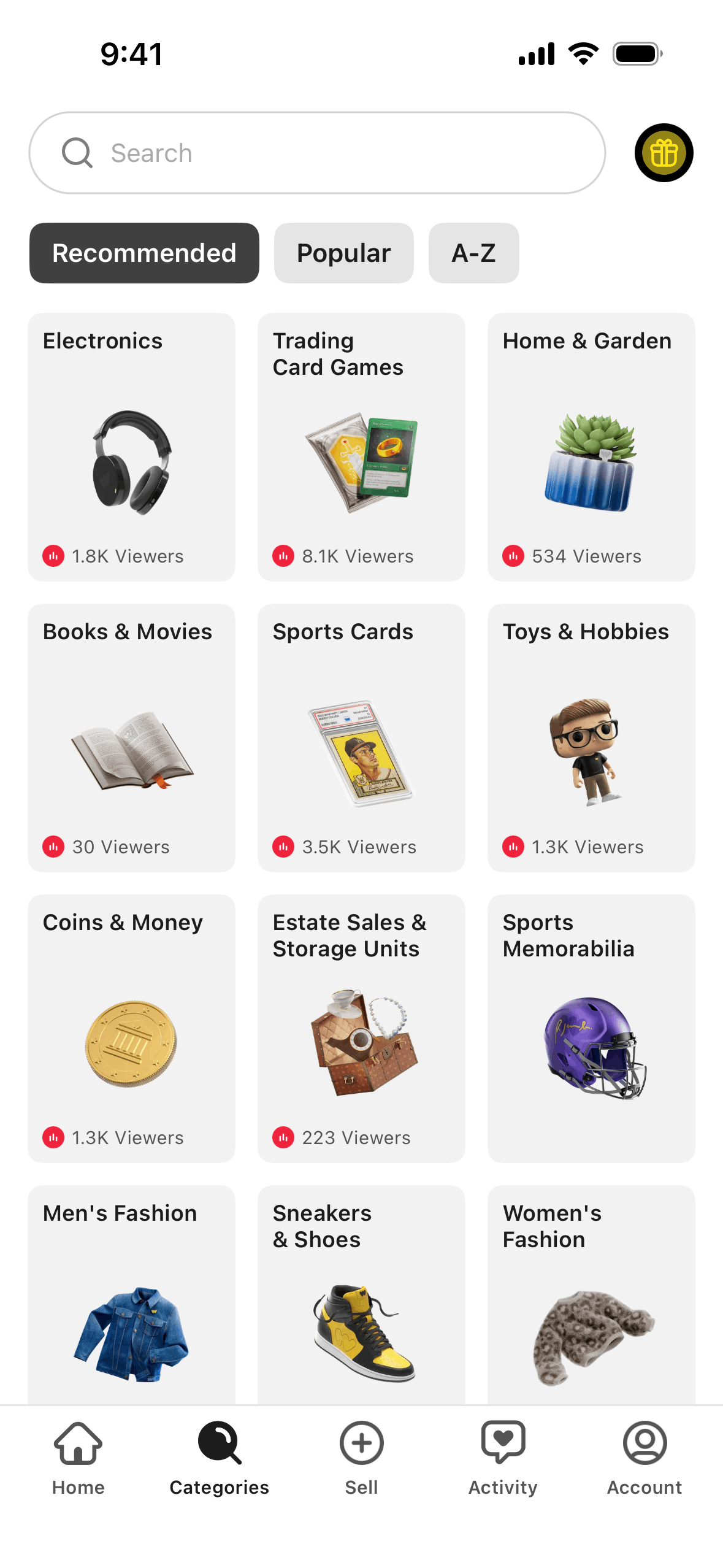 Whatnot iOS Shopping interface screenshot 4