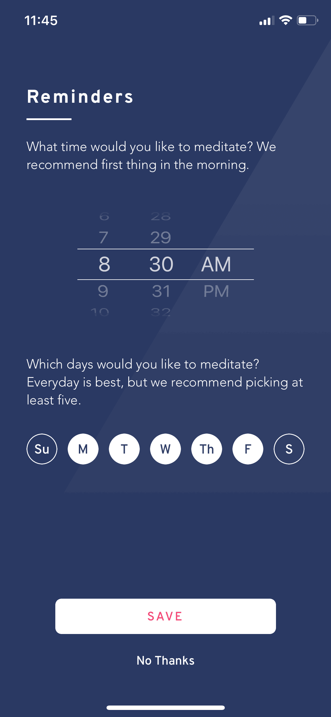 Brightmind iOS Health & Fitness interface screenshot 12