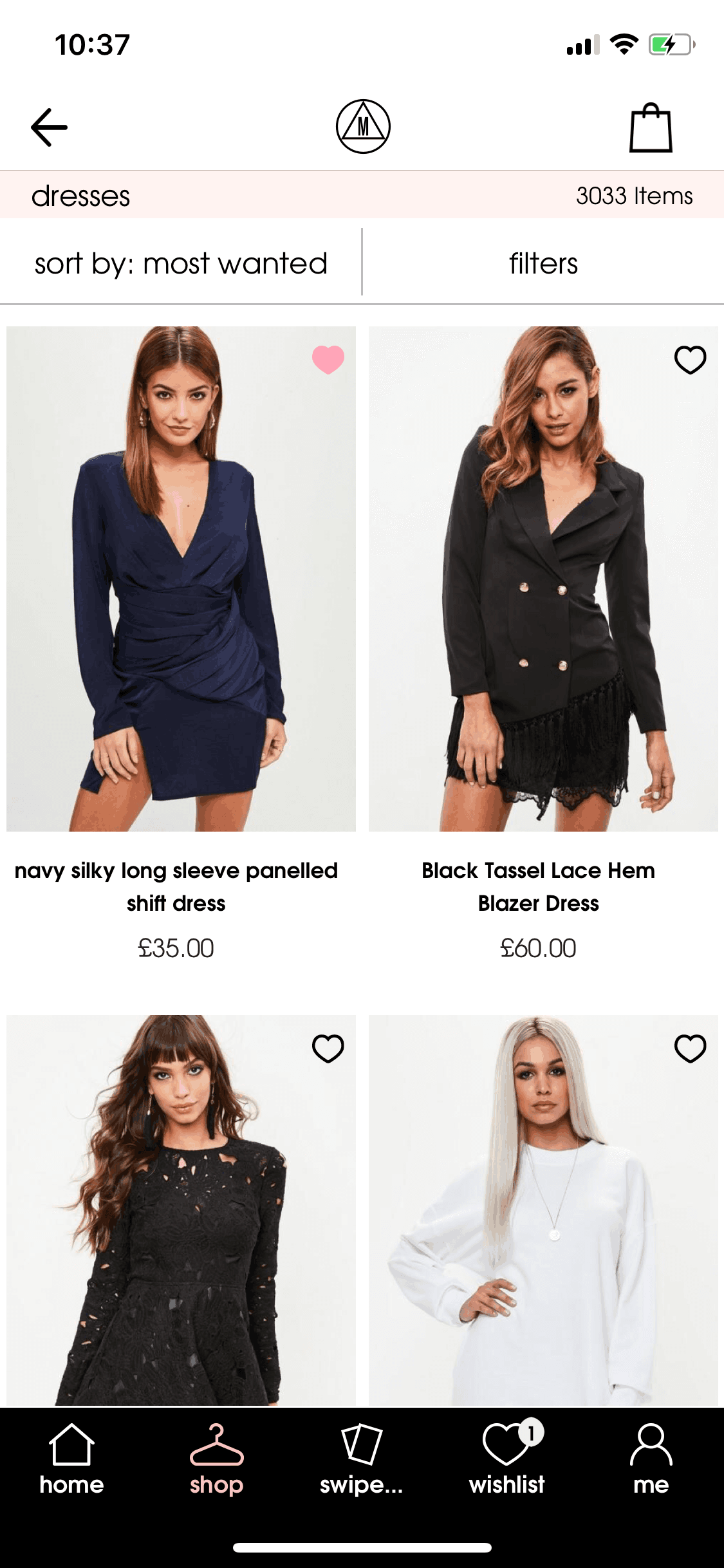 Missguided iOS Shopping interface screenshot 11