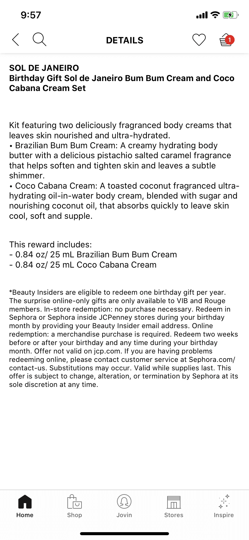 Sephora iOS Shopping interface screenshot 21