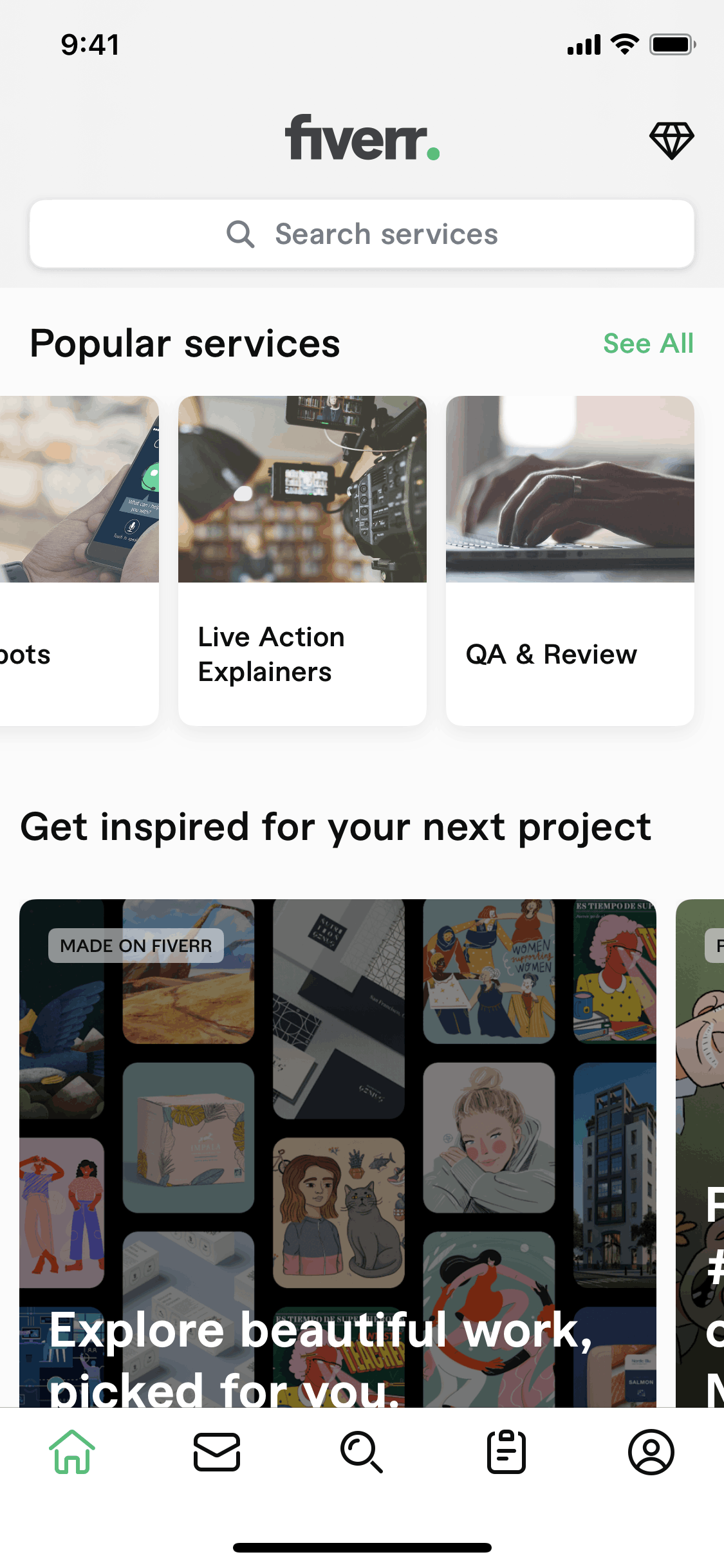 Fiverr iOS Business interface screenshot 14