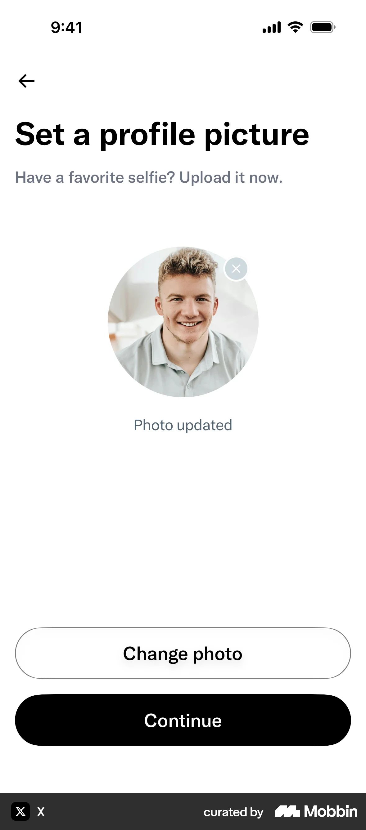 Onboarding on X (ios) screen 15