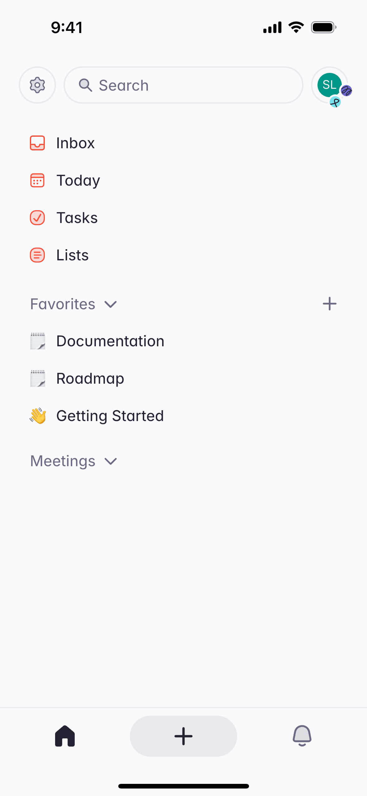 Superlist iOS Productivity interface screenshot 2