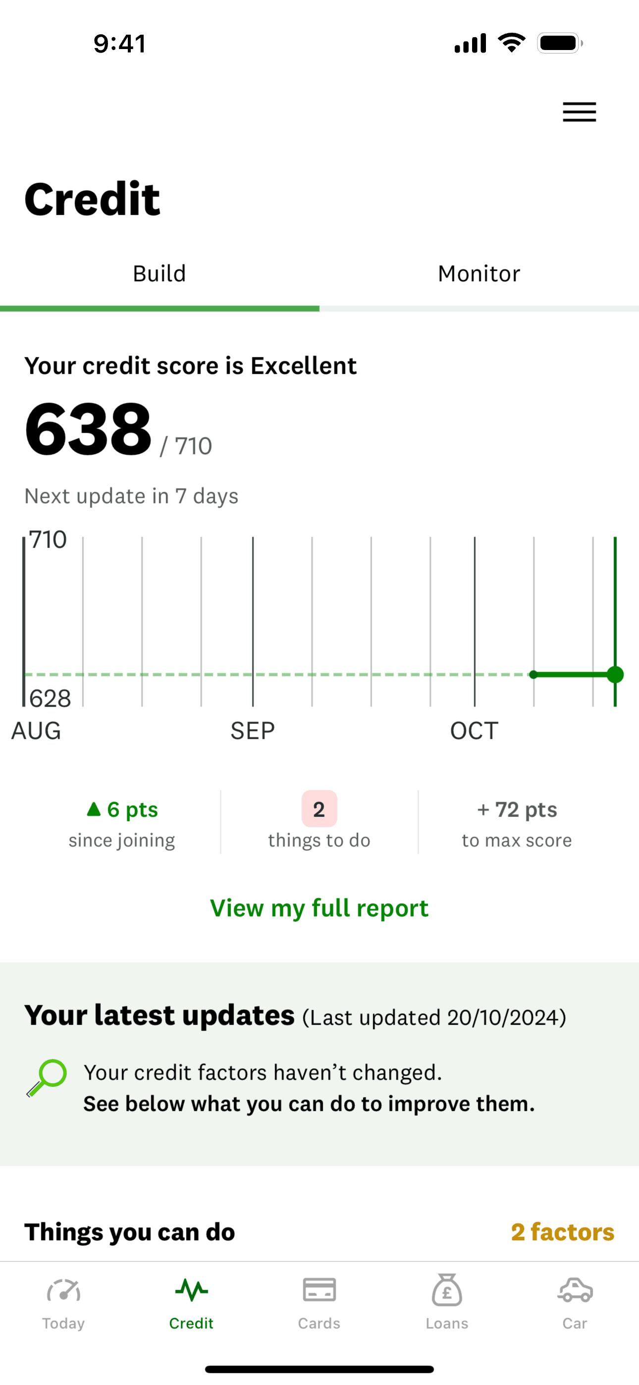 Credit Karma iOS Finance interface screenshot 13