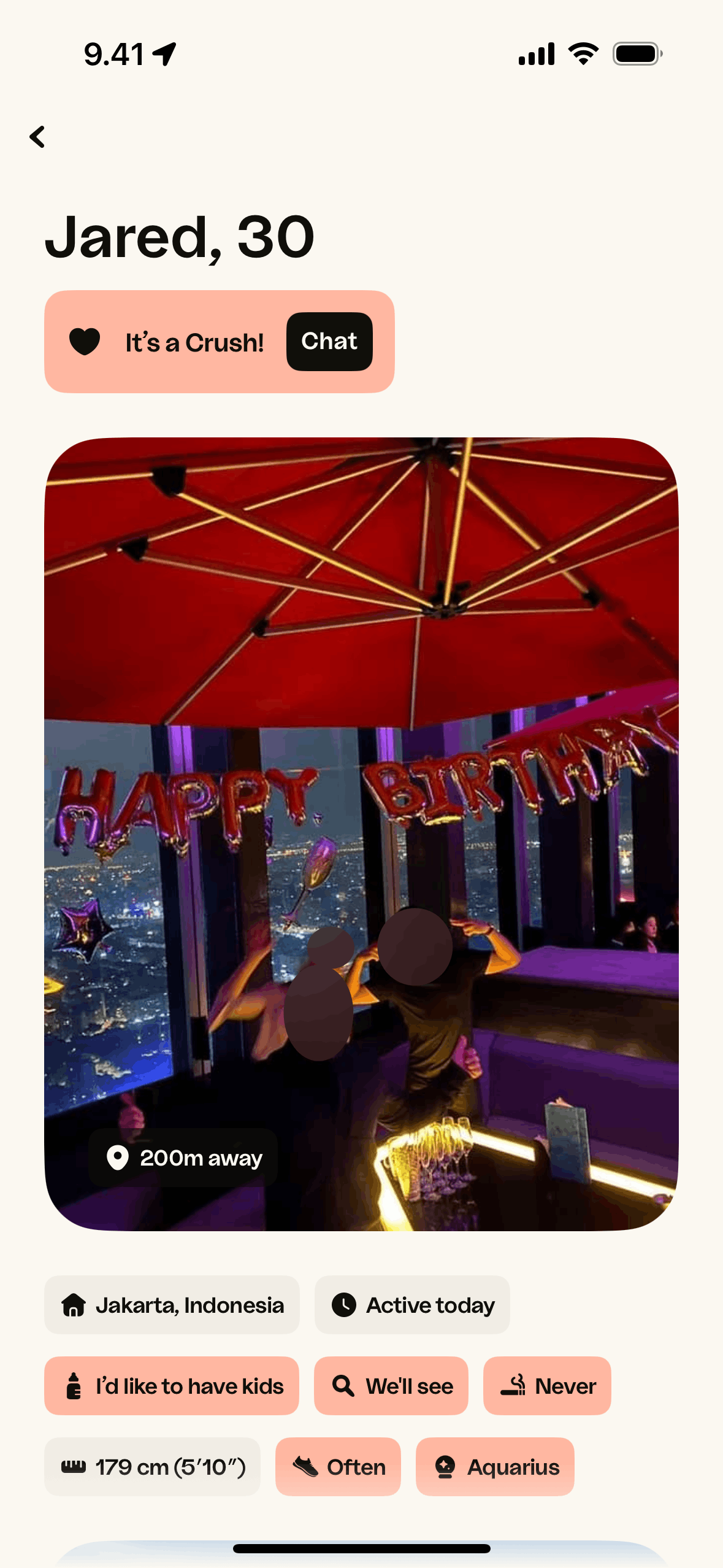 happn iOS Lifestyle interface screenshot 12