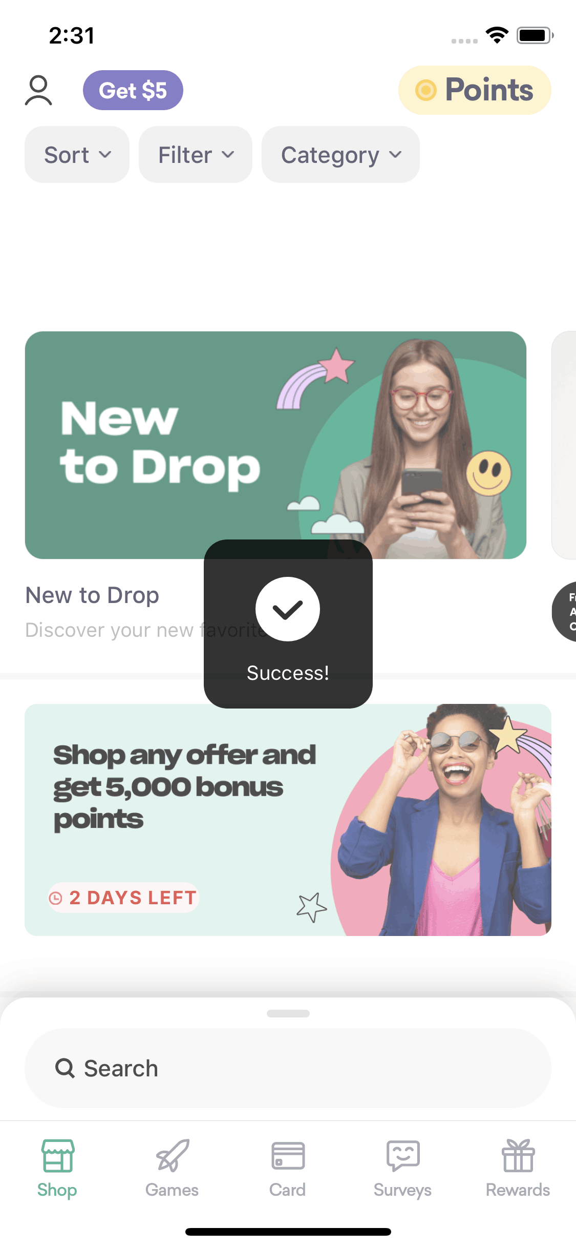 Drop iOS Lifestyle interface screenshot 12