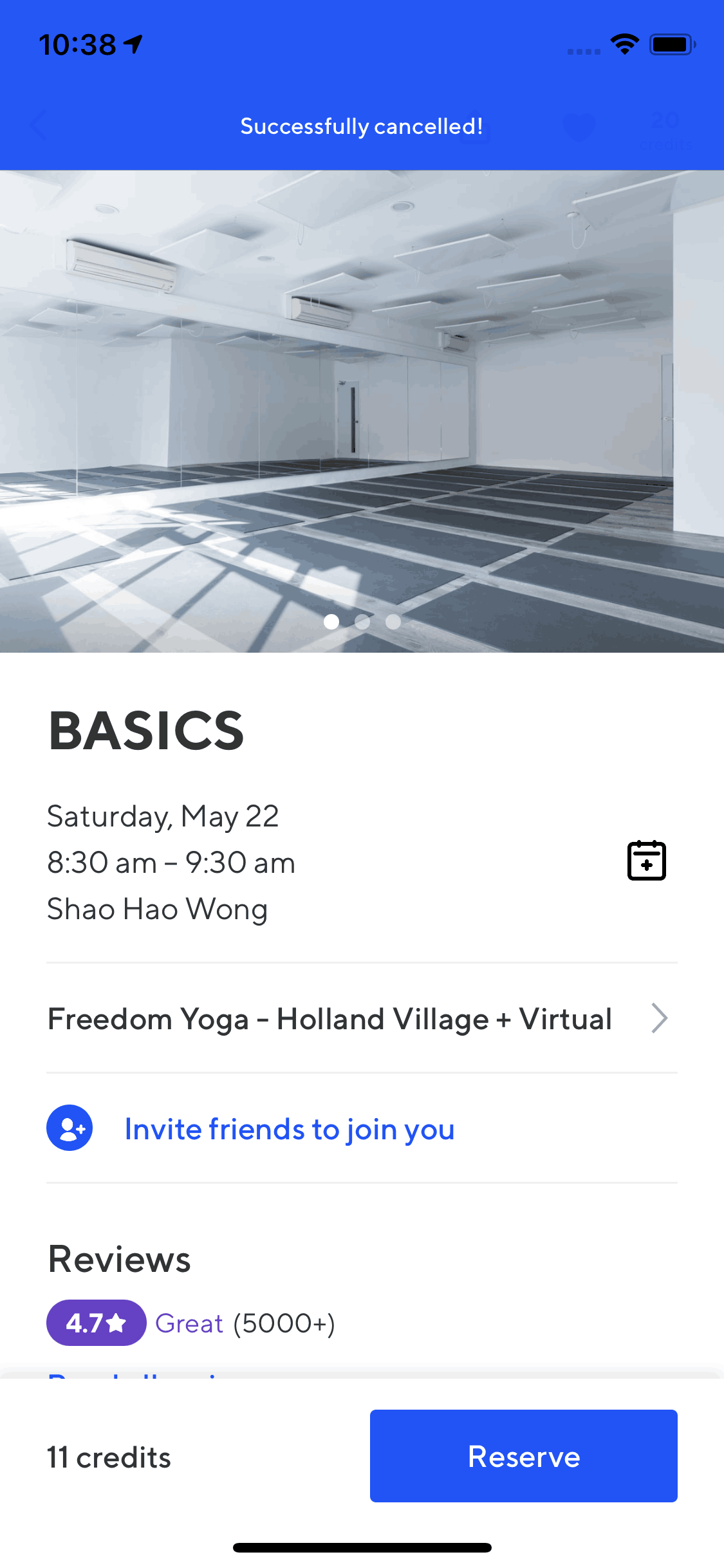 ClassPass iOS Health & Fitness interface screenshot 4
