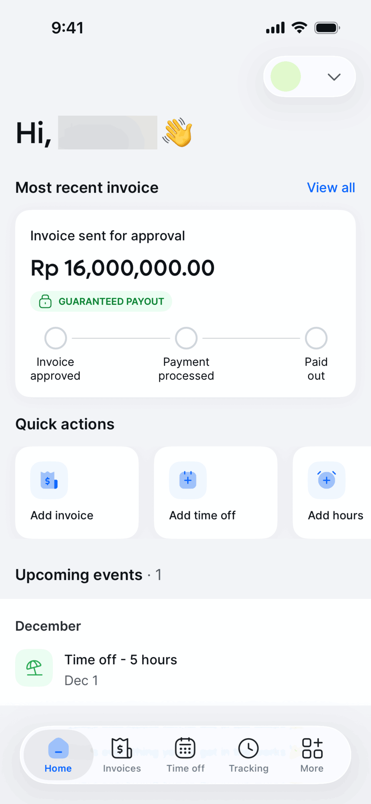 Remote Global HR iOS Business interface screenshot 1