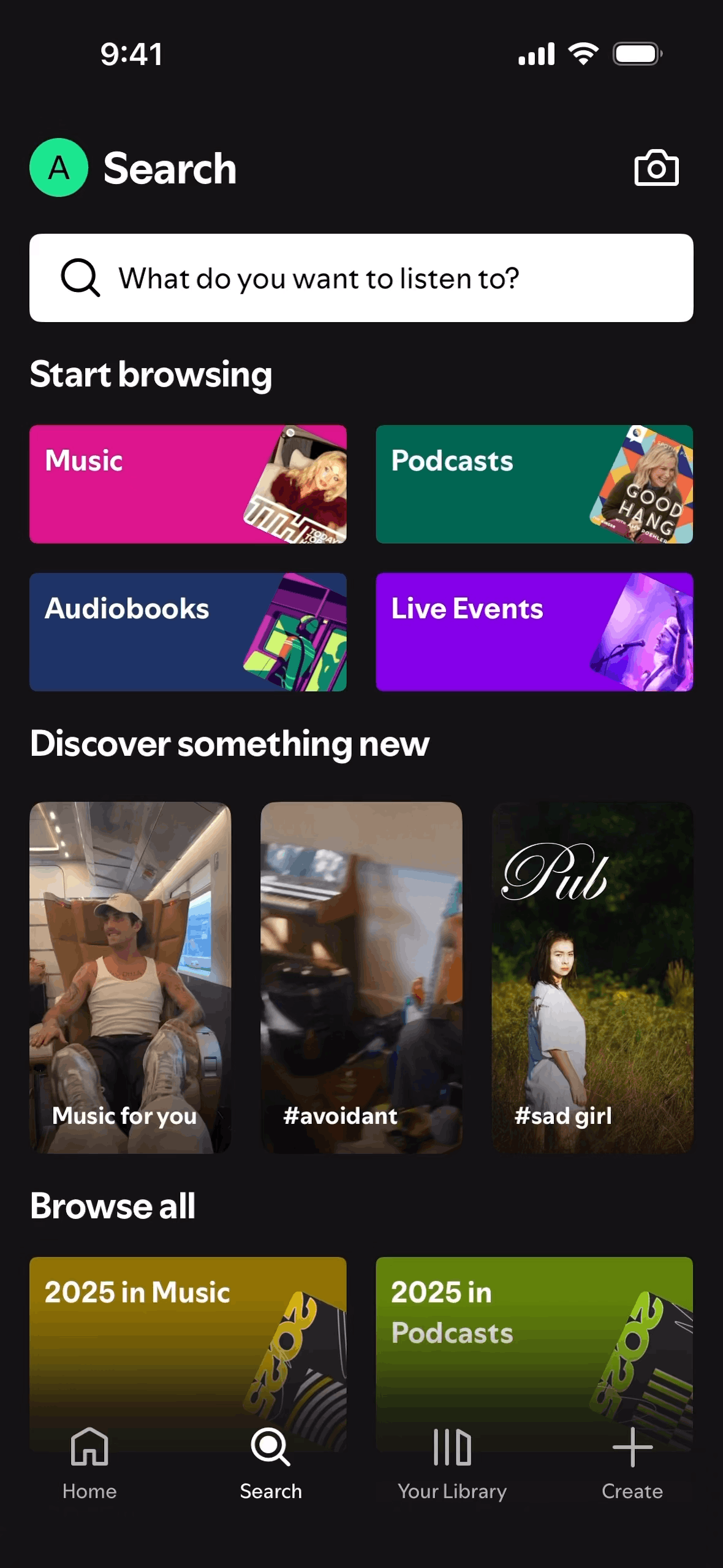 Spotify iOS Music & Audio interface screenshot 2