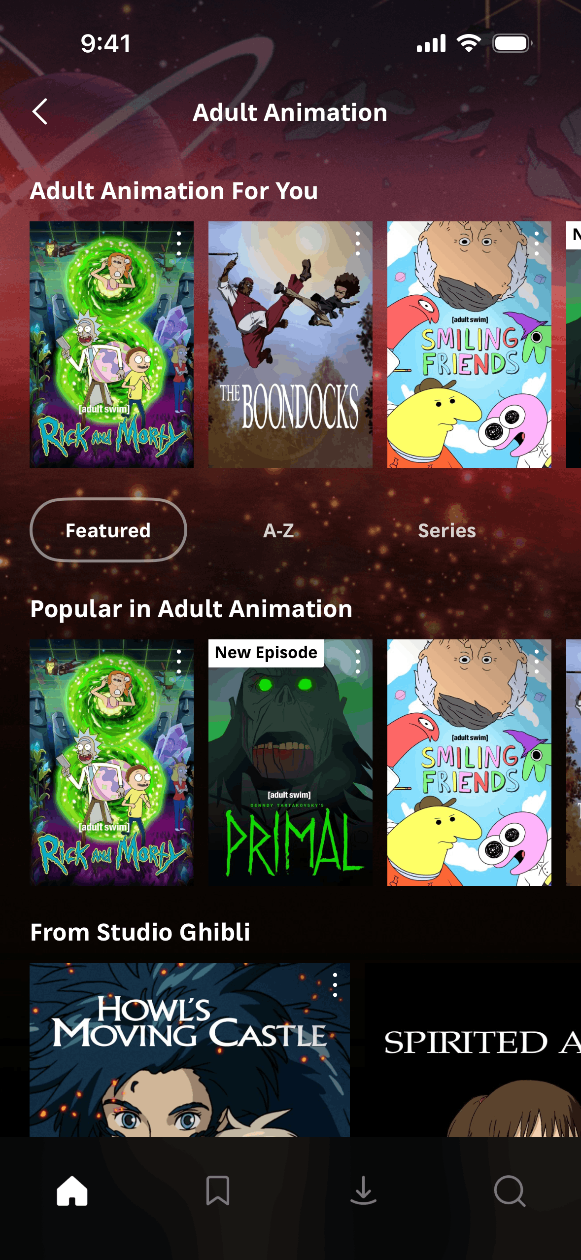 Max iOS Entertainment interface screenshot 17