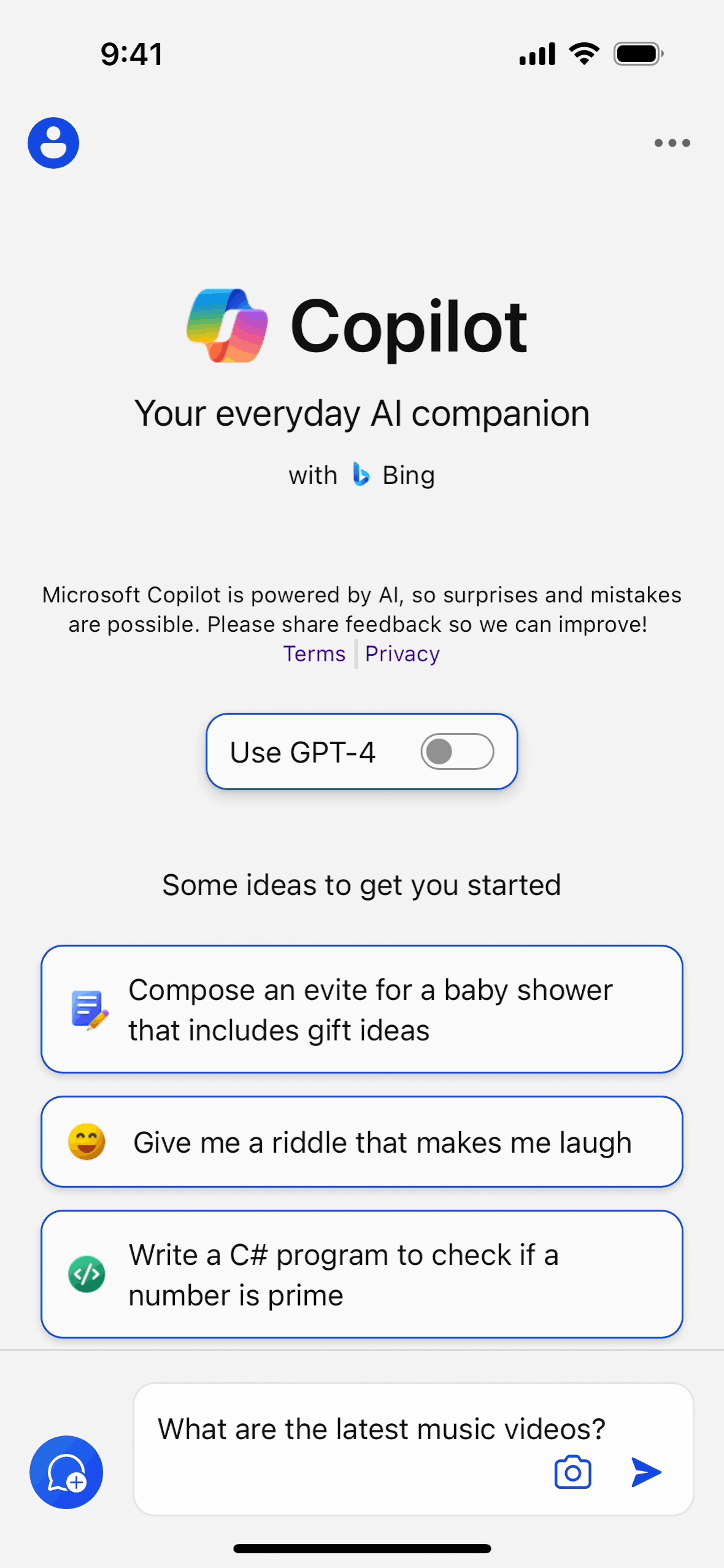 Microsoft Copilot iOS AI interface screenshot 15