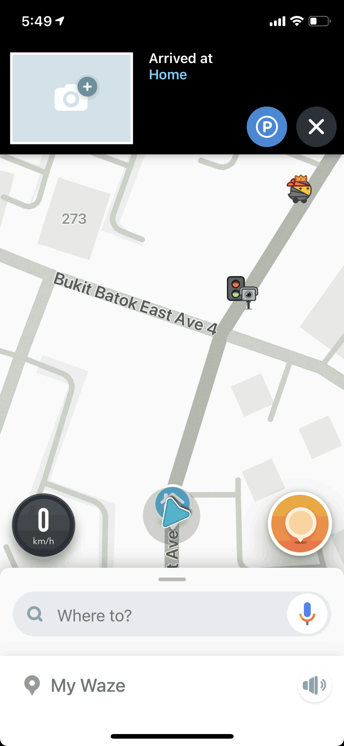 Waze iOS Maps & Navigation interface screenshot 1