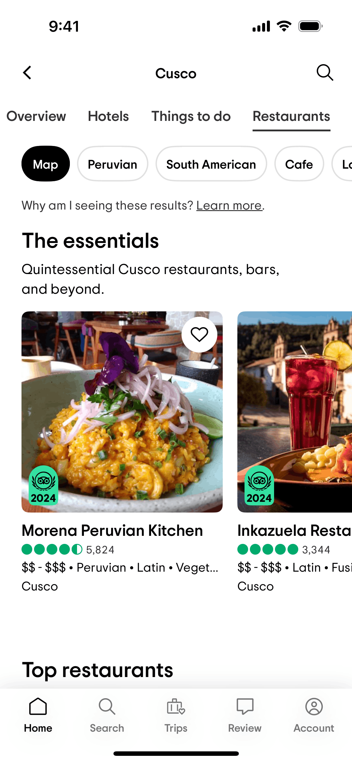 Tripadvisor iOS Travel & Transportation interface screenshot 11