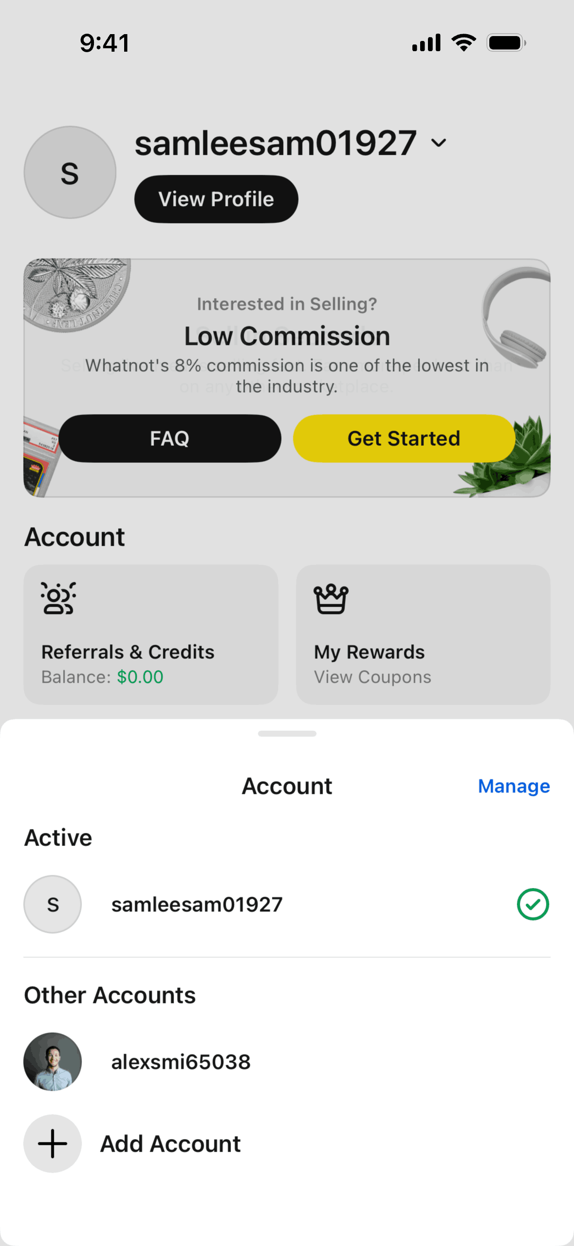 Whatnot iOS Shopping interface screenshot 3