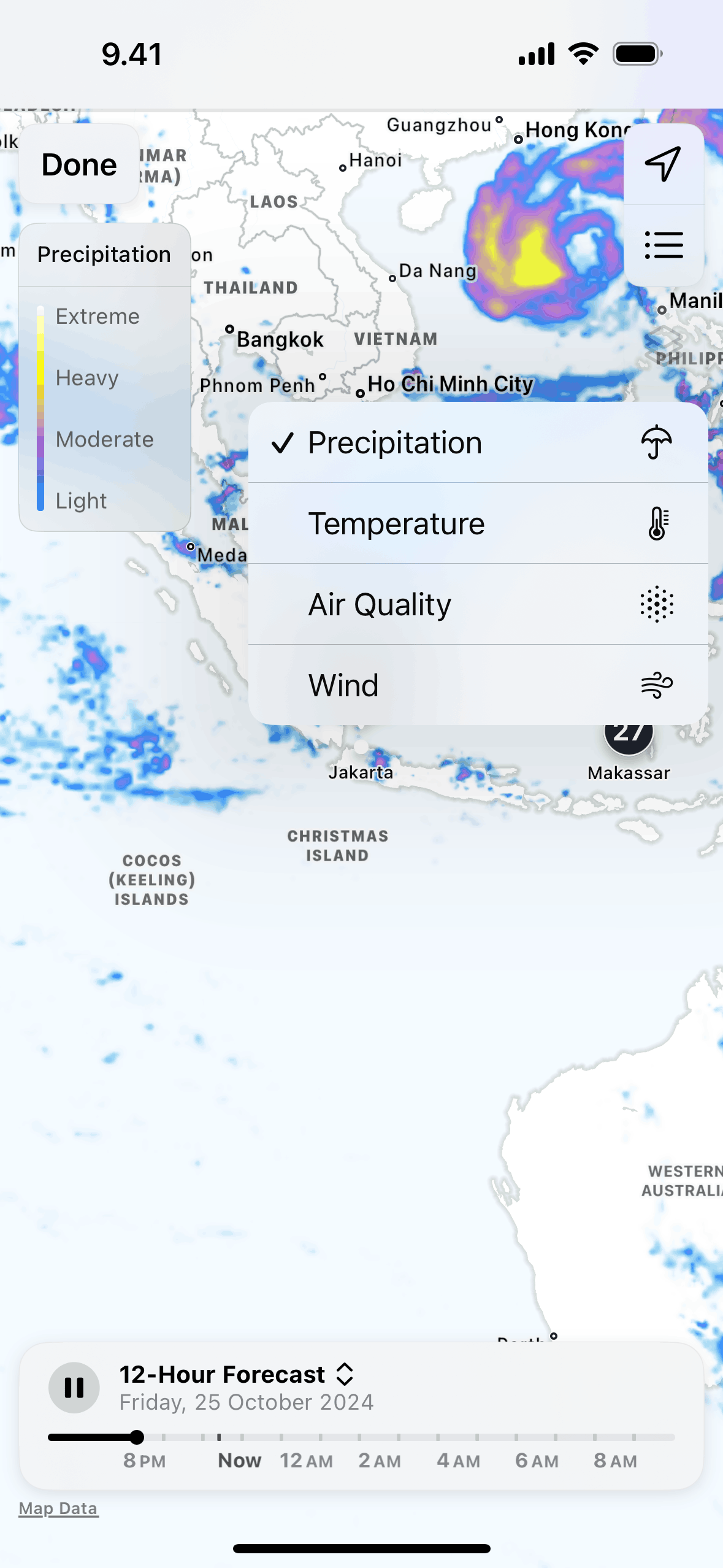 Weather iOS Lifestyle interface screenshot 17