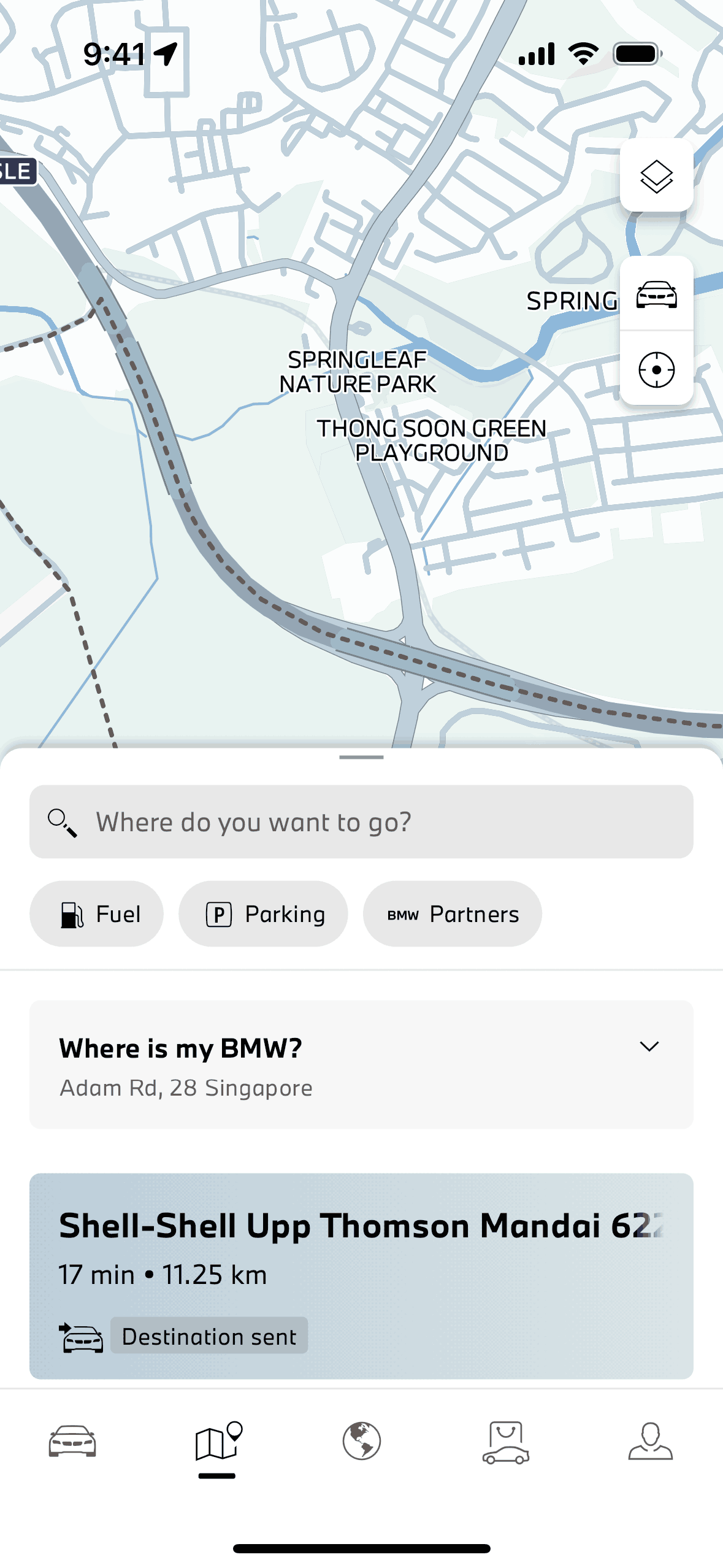 My BMW iOS Travel & Transportation interface screenshot 9