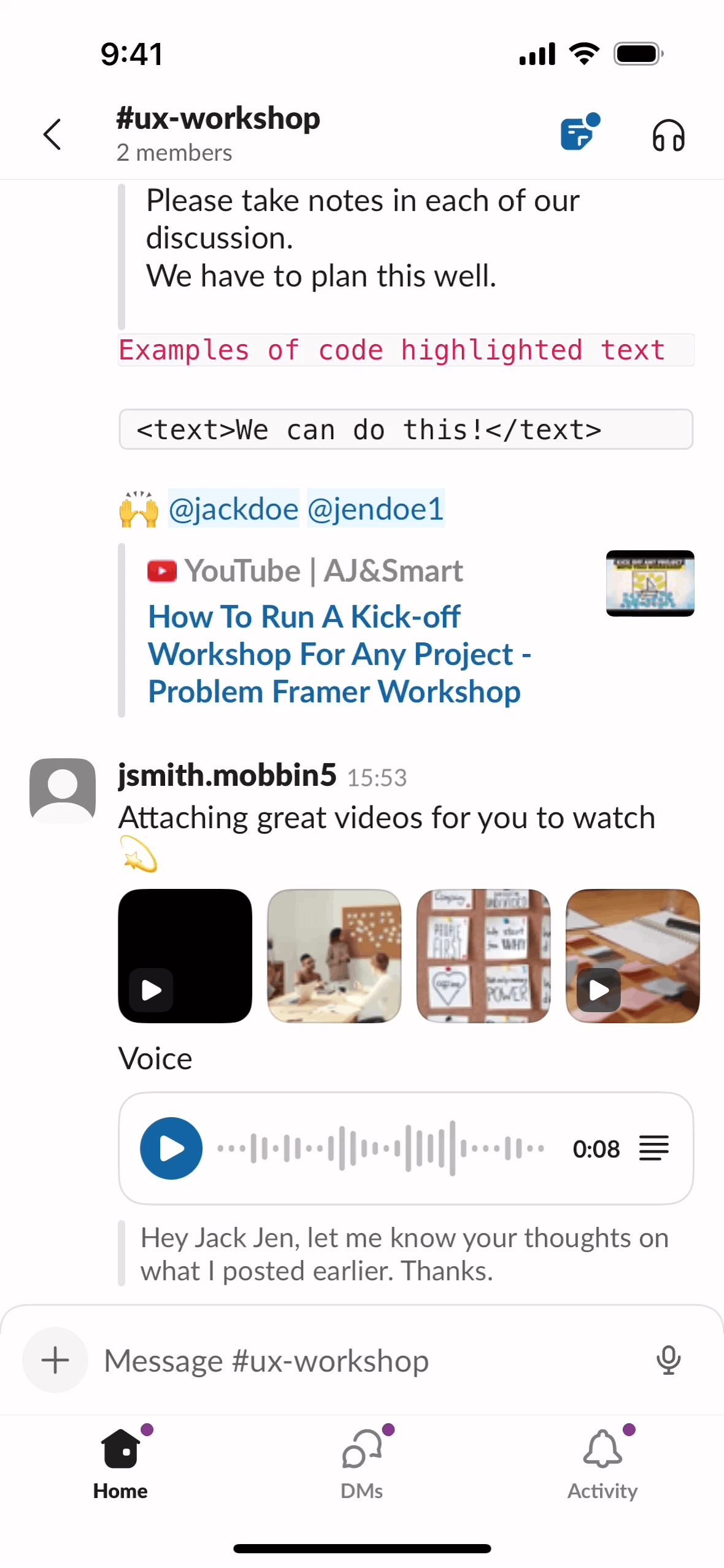 Slack iOS Business interface screenshot 3