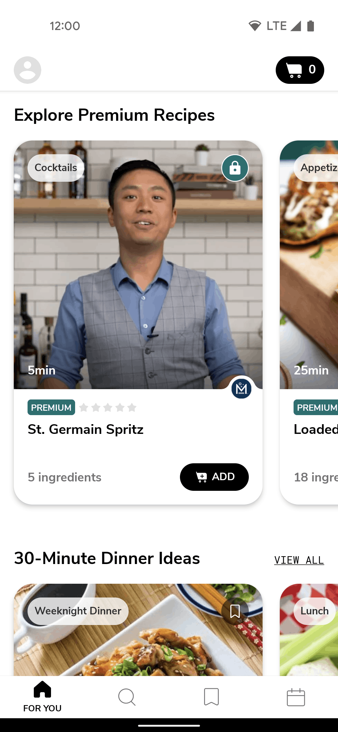 SideChef Android Food & Drink interface screenshot 3