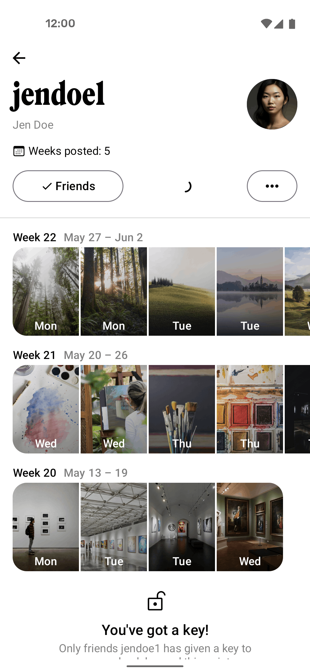 Retro Android Social Networking interface screenshot 18