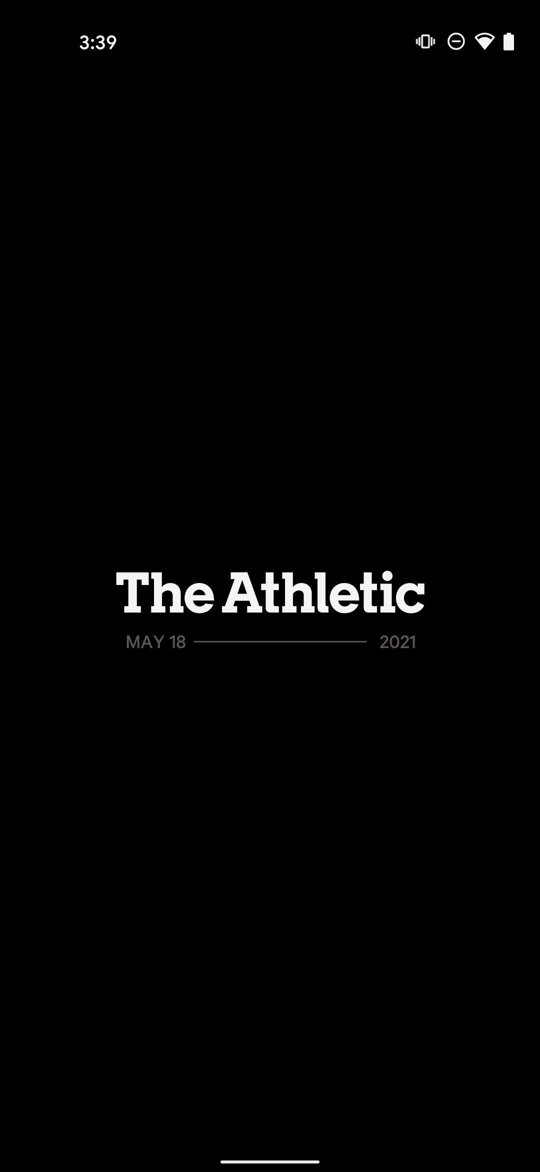 The Athletic Android Sports interface screenshot 1