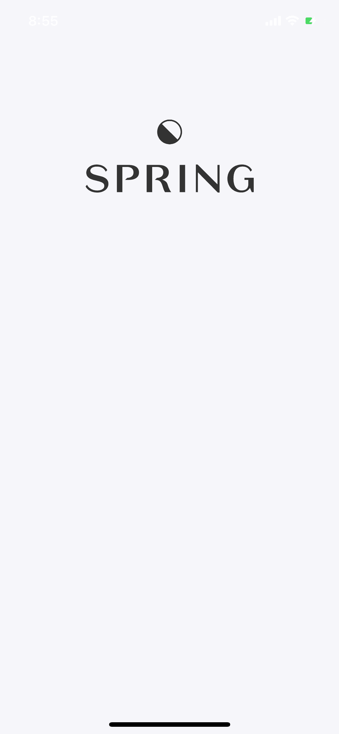 Spring iOS Shopping interface screenshot 1