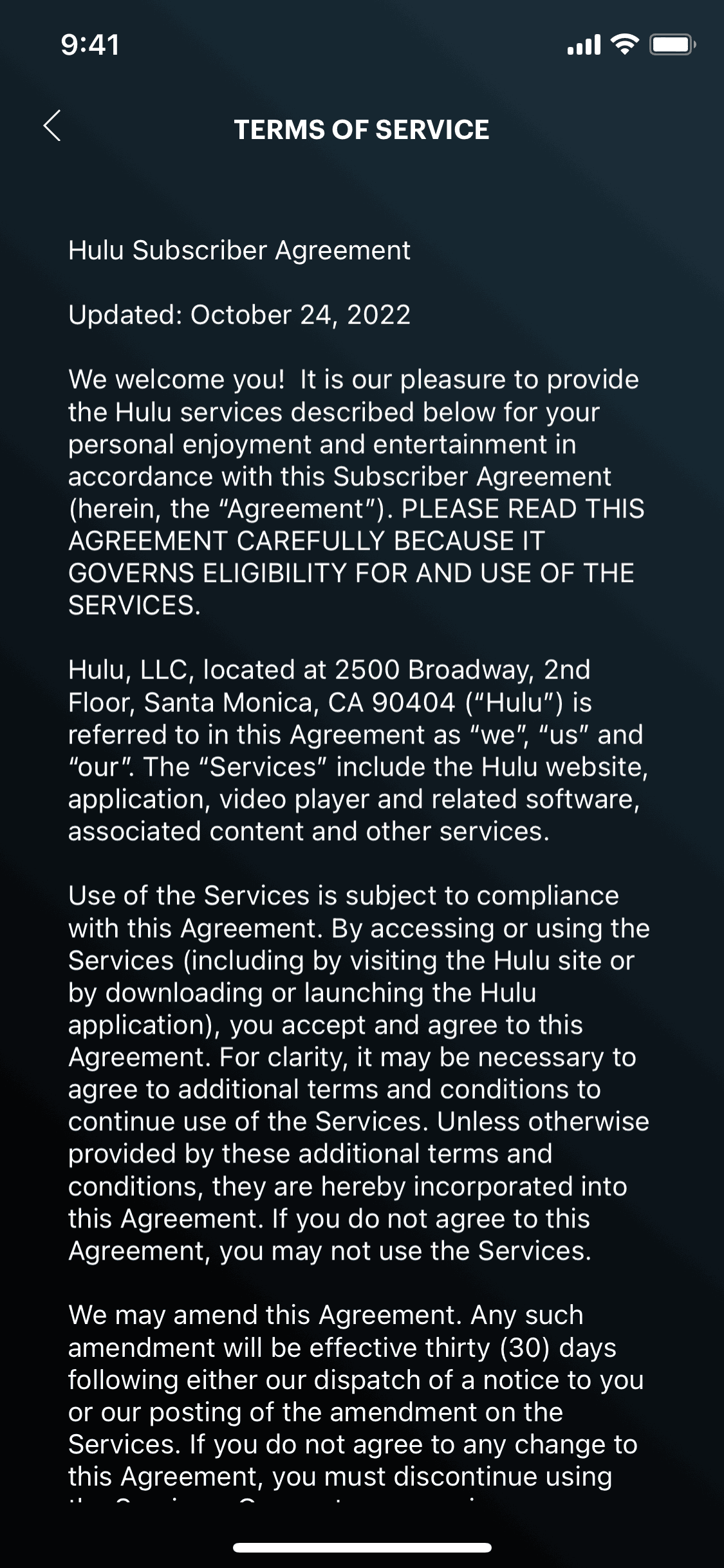 Hulu iOS Entertainment interface screenshot 22