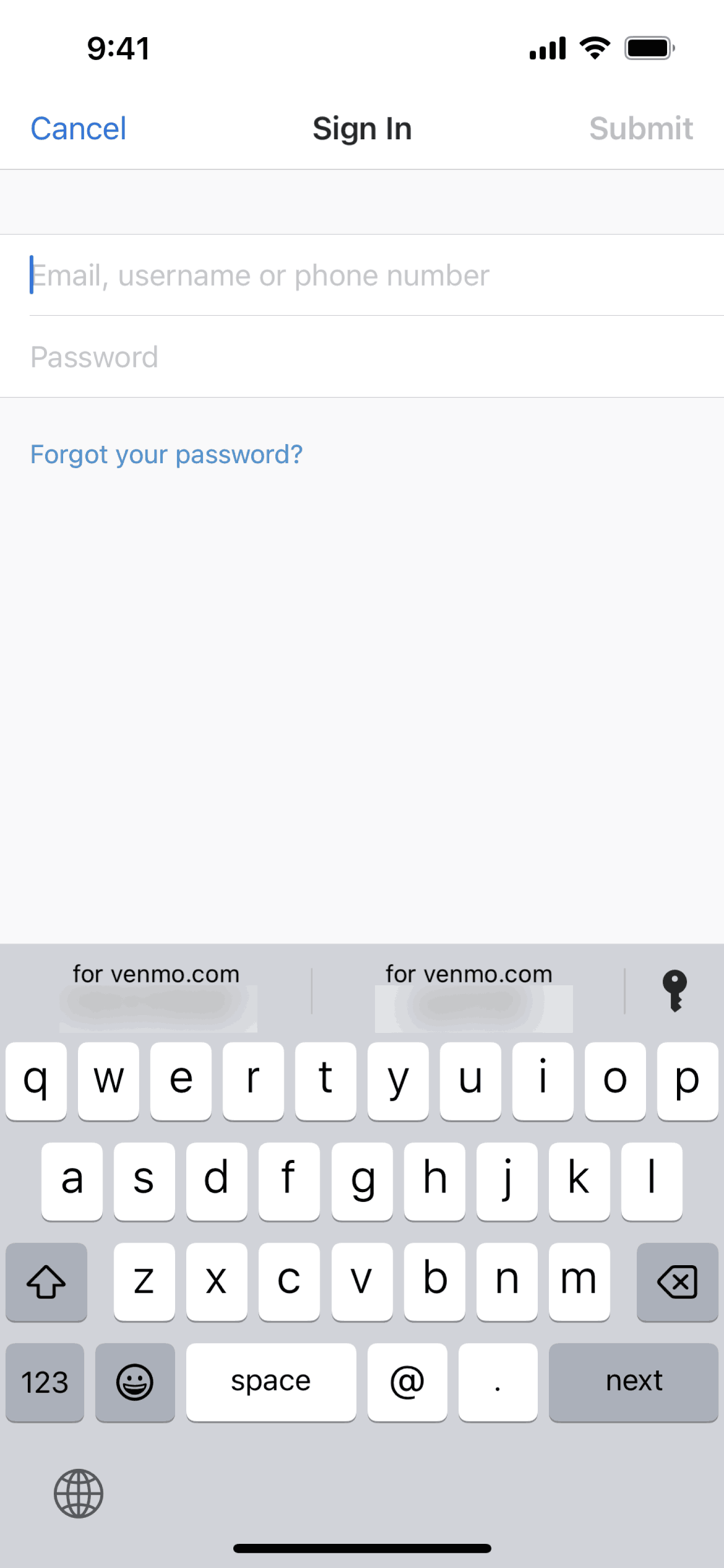 Venmo iOS Finance interface screenshot 21