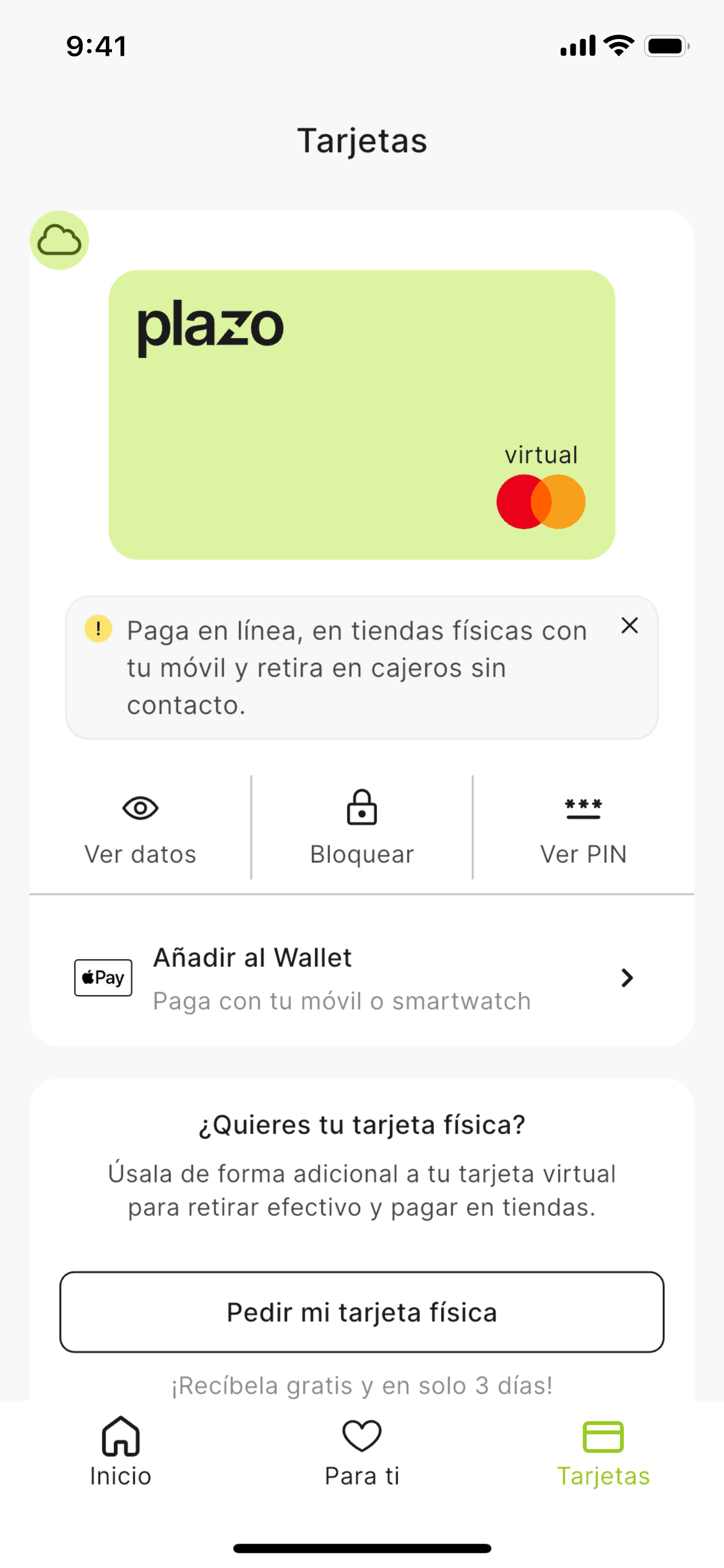 Plazo iOS Finance interface screenshot 23