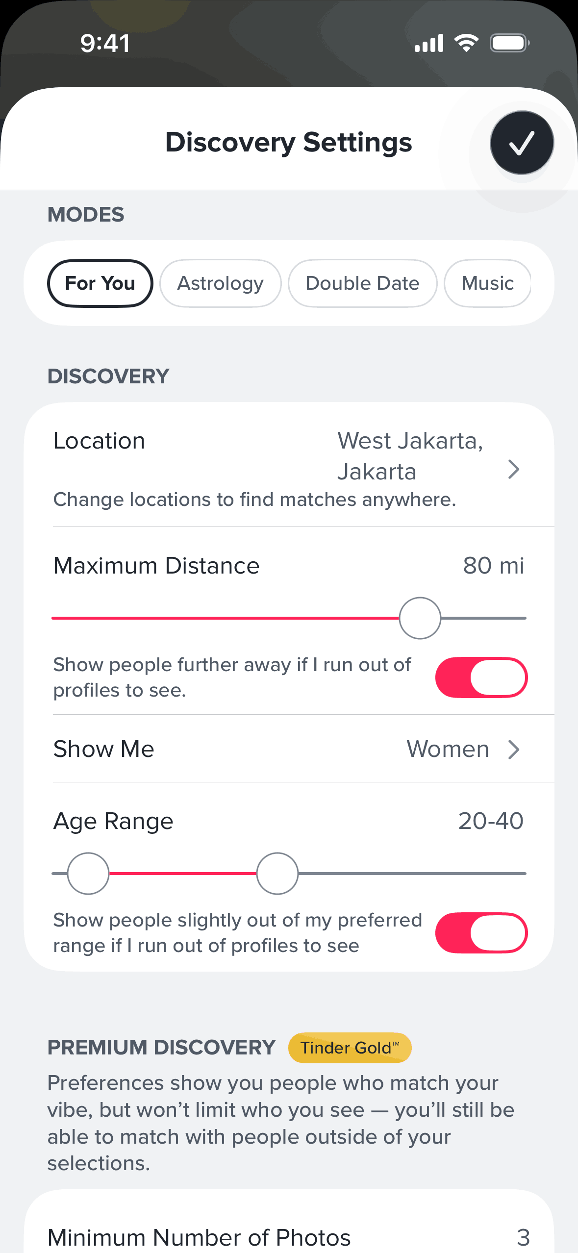 Tinder iOS Social Networking interface screenshot 21