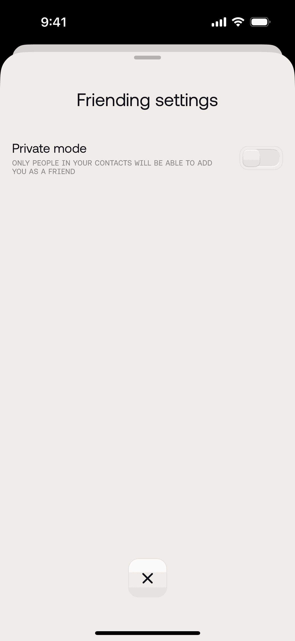 ID iOS Social Networking interface screenshot 15