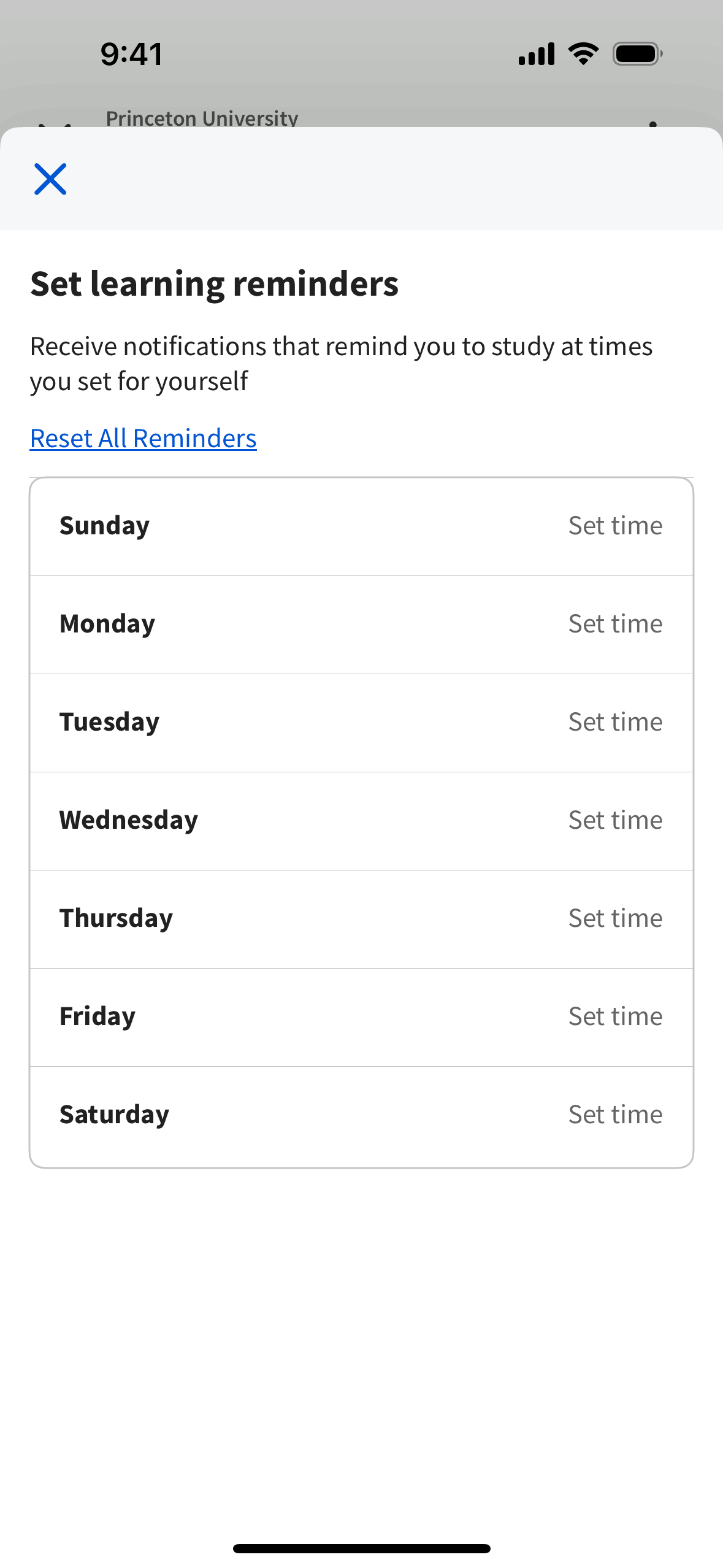Coursera iOS Education interface screenshot 22