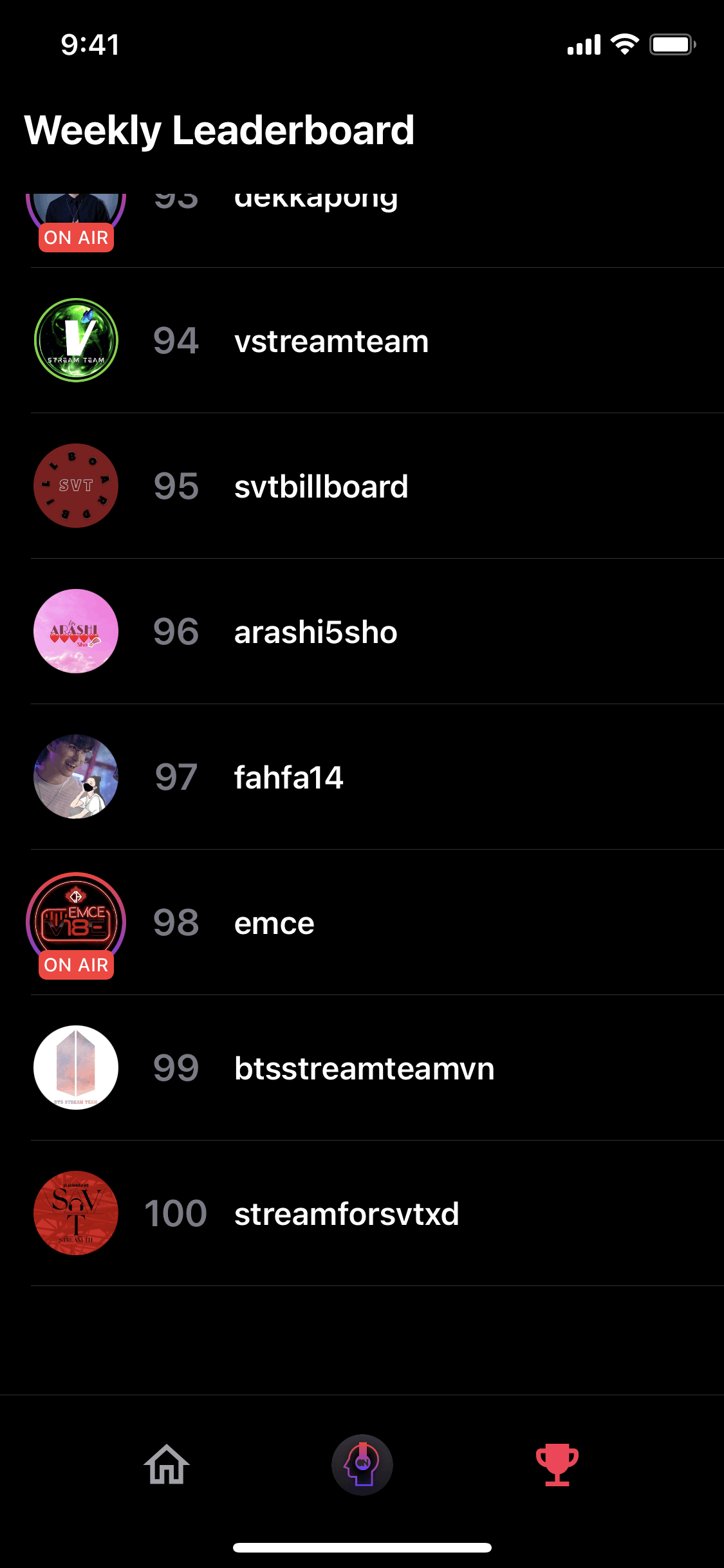 Stationhead iOS Music & Audio interface screenshot 9