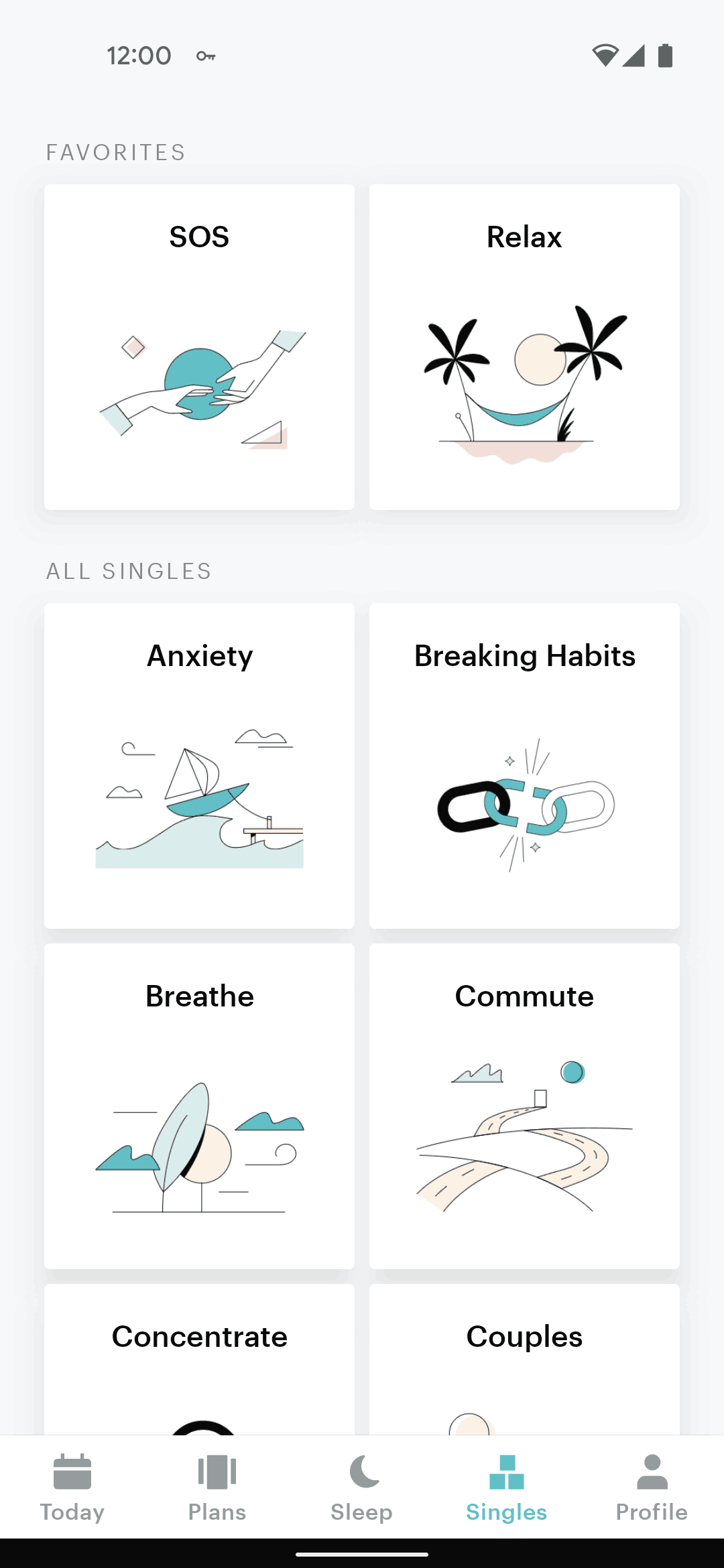 Balance Android Health & Fitness interface screenshot 2