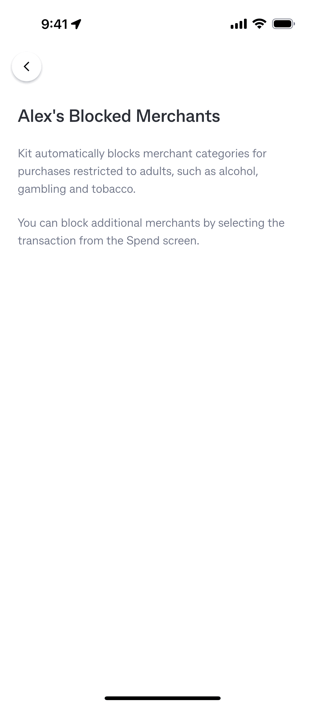 Kit iOS Finance interface screenshot 12