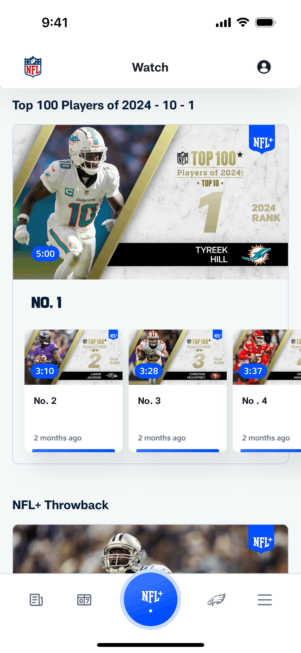 NFL iOS Sports interface screenshot 4