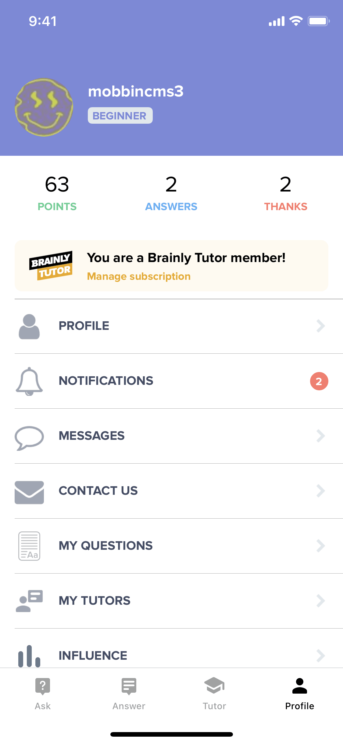 Brainly iOS Education interface screenshot 7