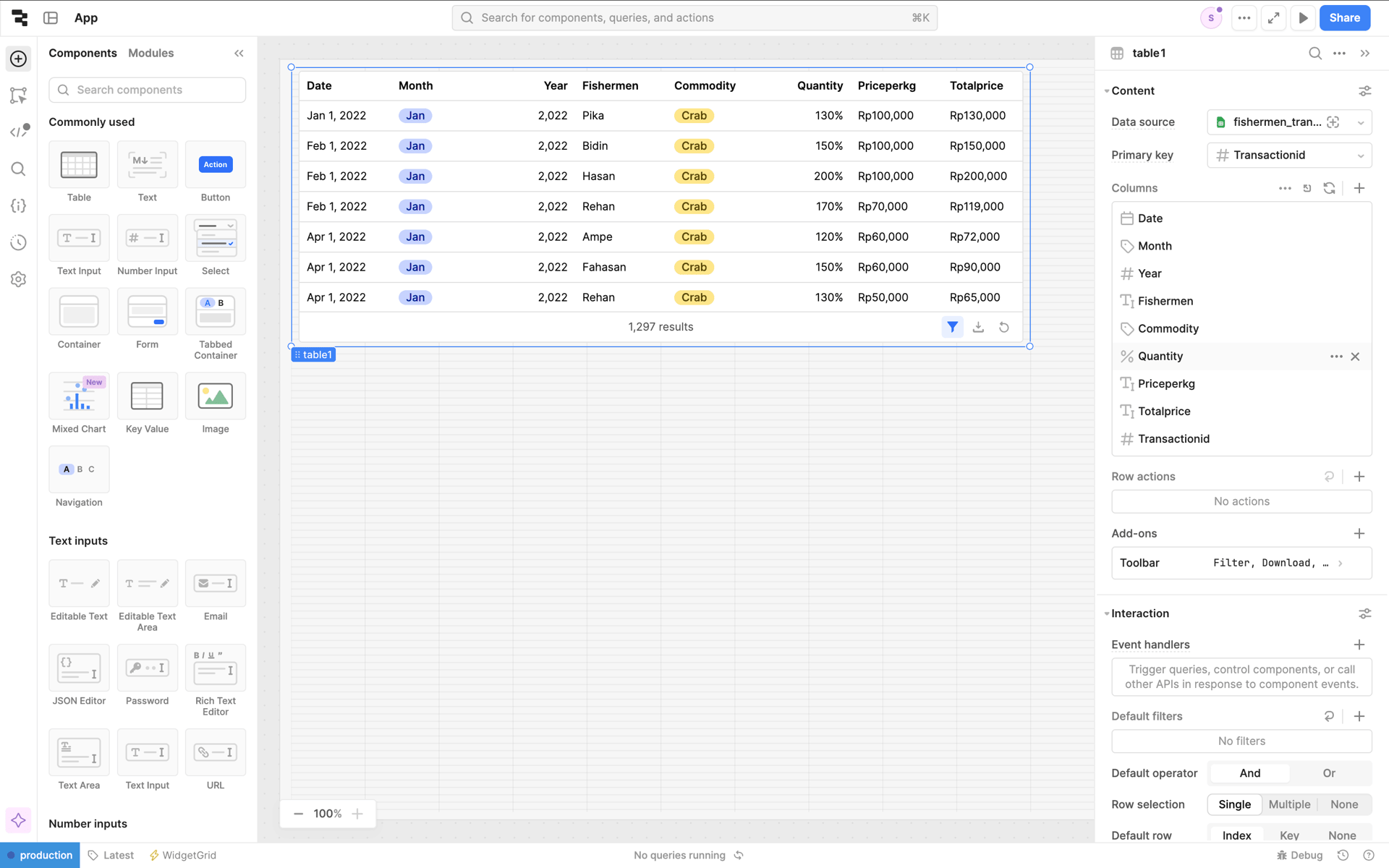 Retool Web Developer Tools interface screenshot 12